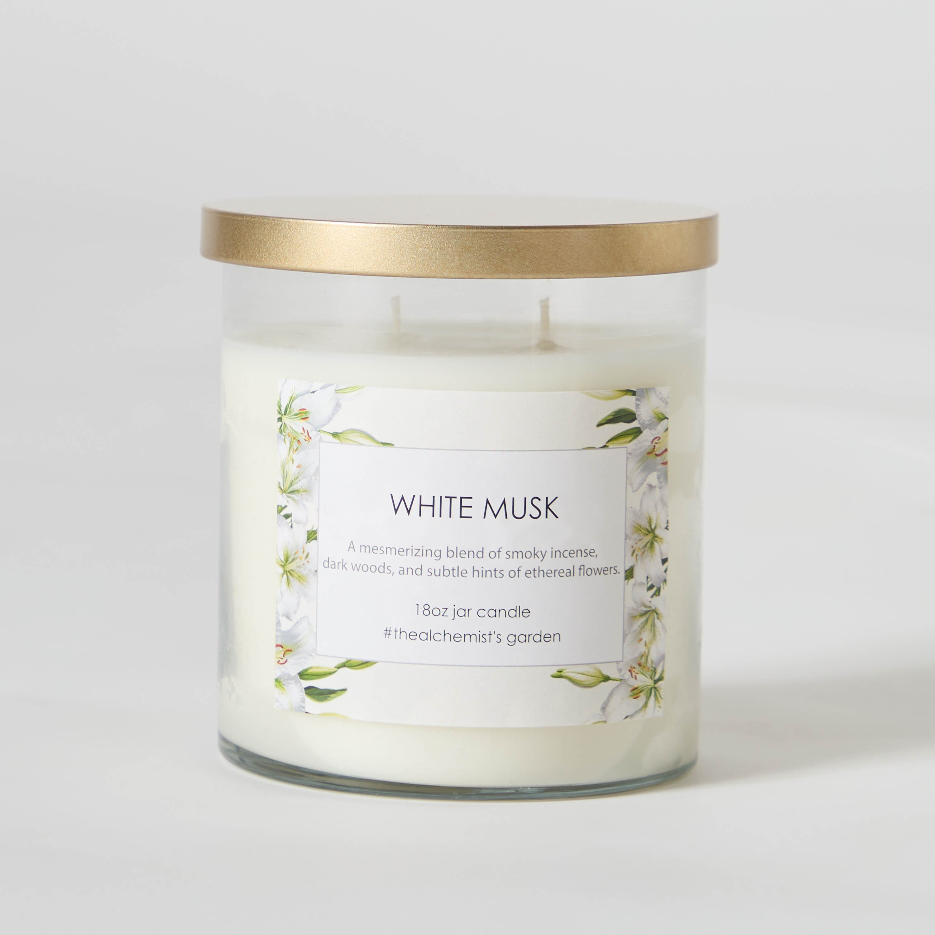 Aure White Musk Blown Jar Candle with Metal Lid - 510 gm-PROMO_HB_AE_B1G1_250925-image-5