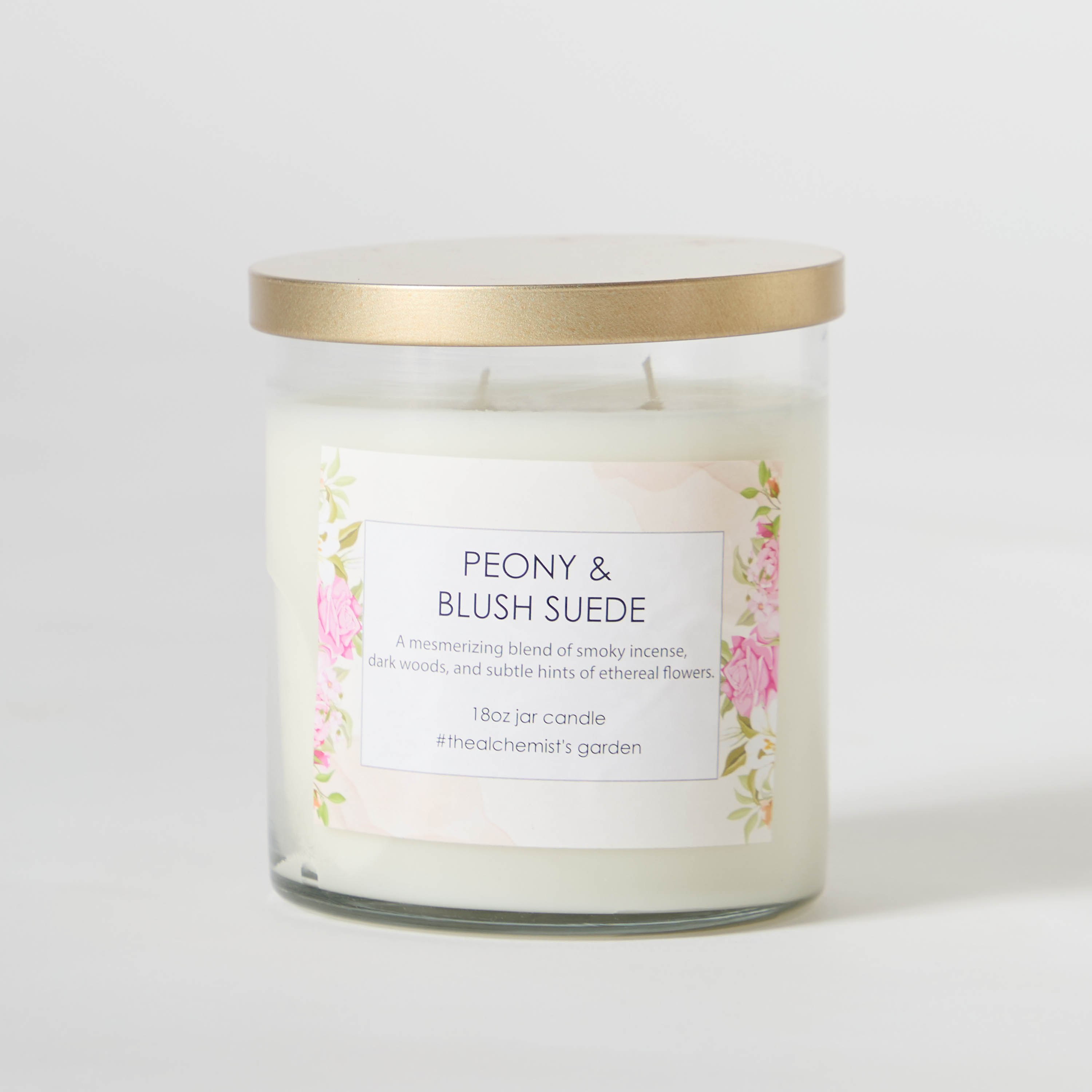 Aure Peony and Blush Blown Jar Candle with Metal Lid - 510 gm-hbxlivingroom-decorandaccessories-candles-image-5