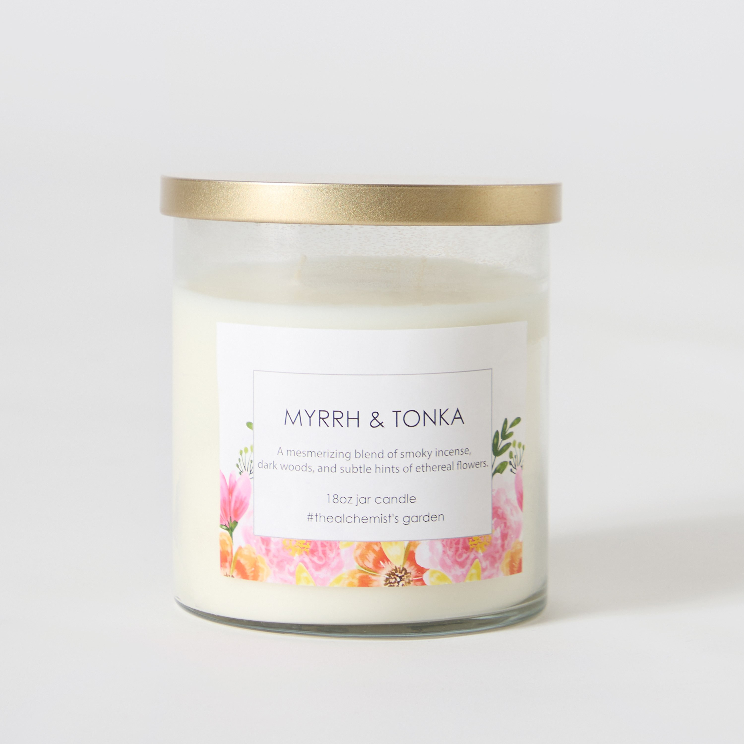 Aure Myrrh and Tonka Blown Jar Candle with Metal Lid - 510 gm-hbxlivingroom-decorandaccessories-candles-image-5