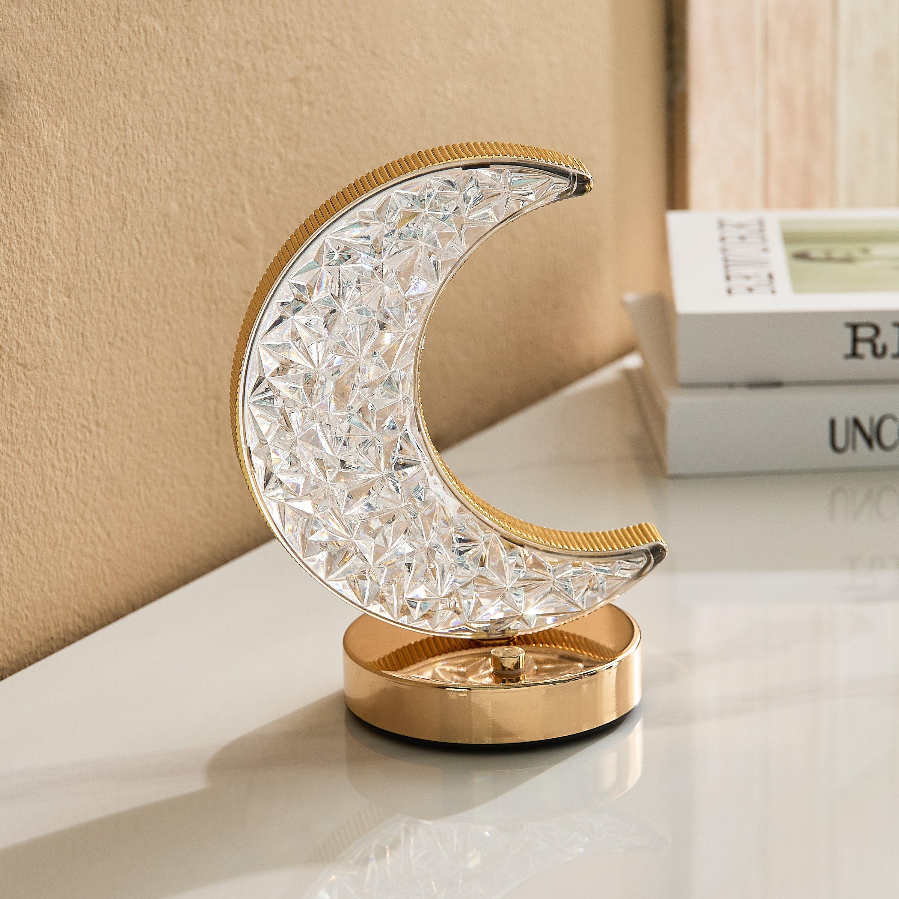 Dux Rechargeable Crescent Moon Metal Base Table Lamp with Crystal Shade and Touch Switch-PROMO_HB_AE_B1G1_250925-image-4