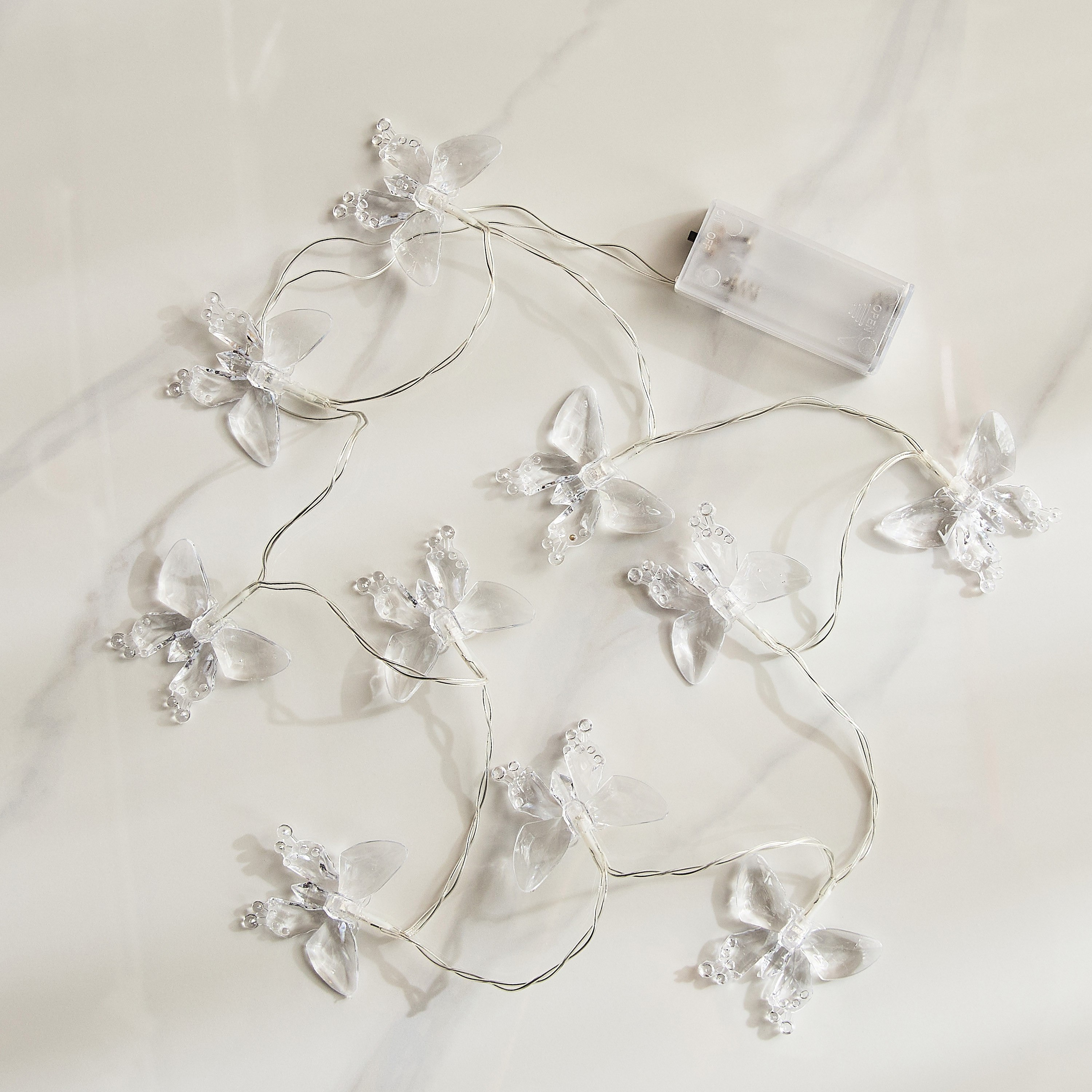 سلسلة إضاءة فراشة أكريليك الشفاف بـ10 لمبات إل إي دي دافئة من دوكس-hbxdiningroom-lighting-decorativesandstringlights-image-2