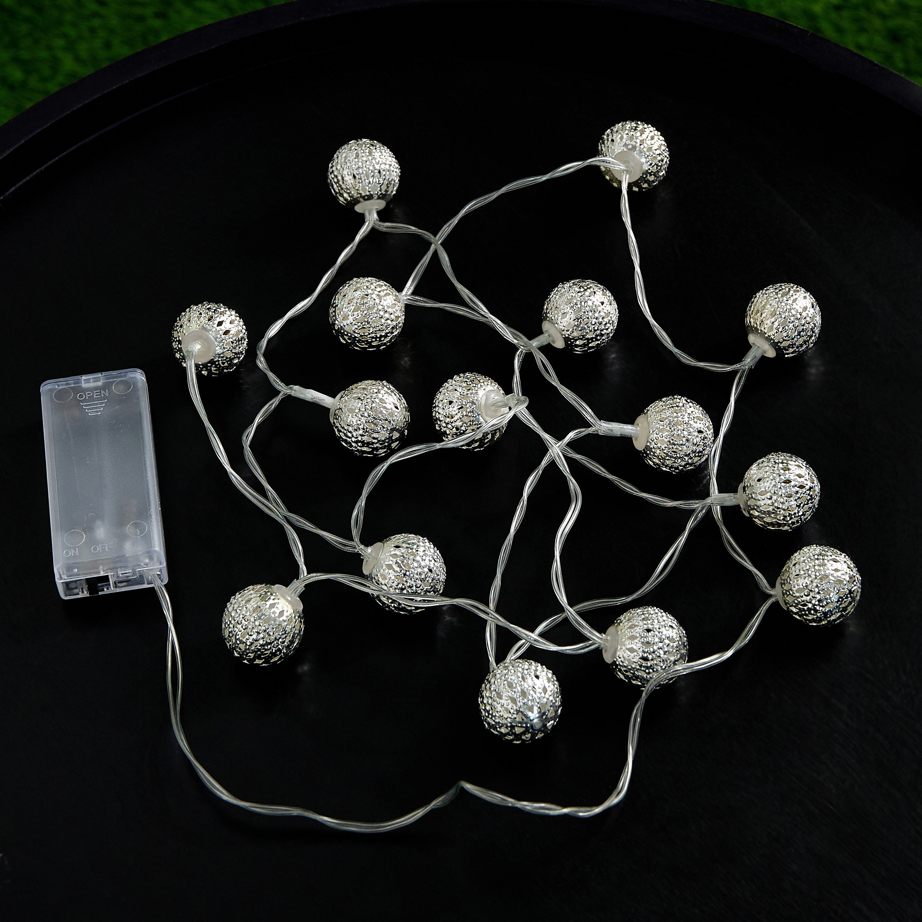 حبل إضاءة بتصميم كرات معدنية مع 15 لمبة إل إي دي من دوكس-hbxdiningroom-lighting-decorativesandstringlights-image-2