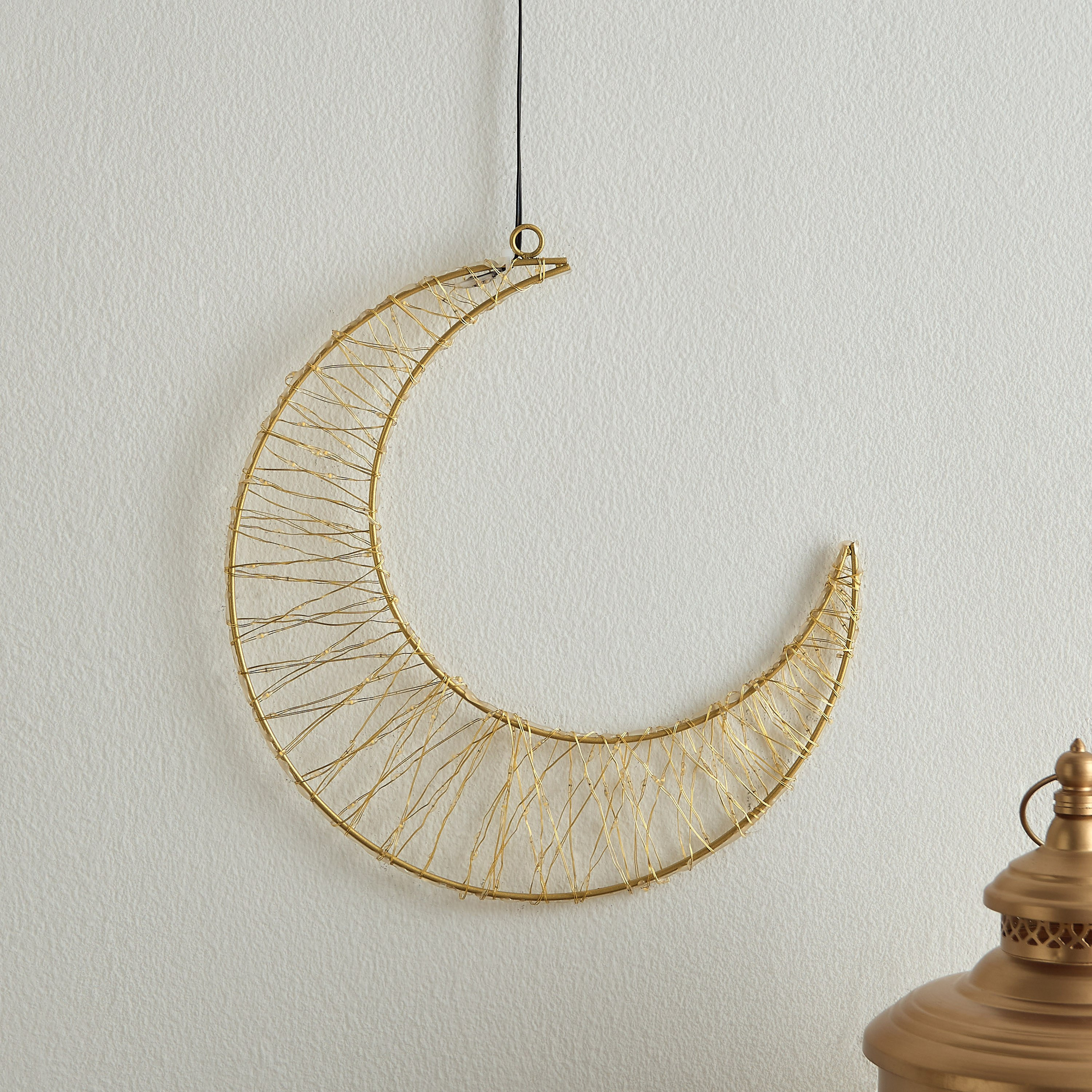 Dux Hanging Iron Wire Moon with 160 Warm LED with USB Plug-hbxdiningroom-lighting-decorativesandstringlights-image-2