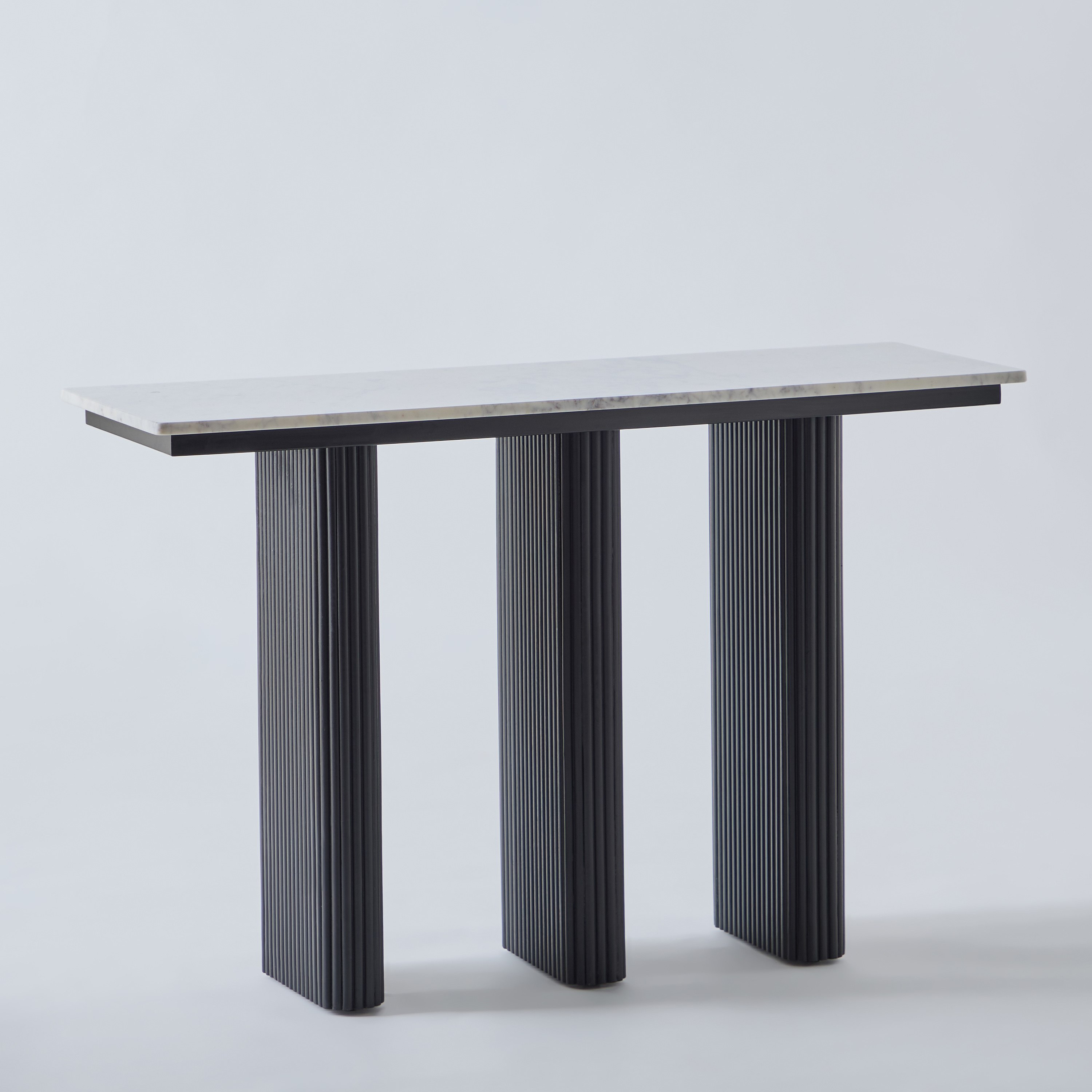 Cavon Fabio Genuine Marble Top Console Table with Solid Wood Base-hbxfurniture-tablesandstands-consoletables-image-8