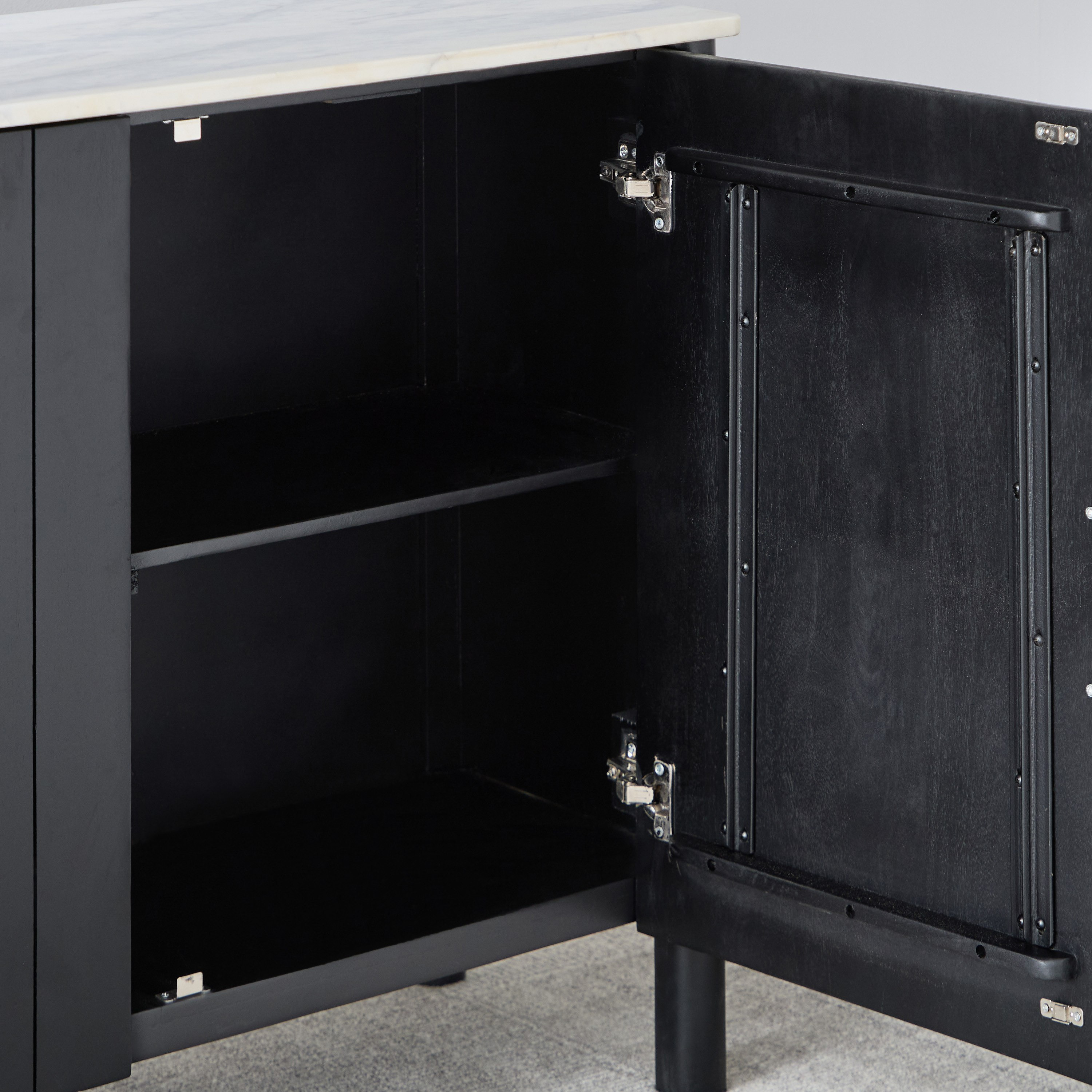 Cavon Fabio 1.6 Metre 3-Door Solid Wood Sideboard with Genuine Marble Top-hbxfurniture-diningroom-buffetsandsideboards-image-7