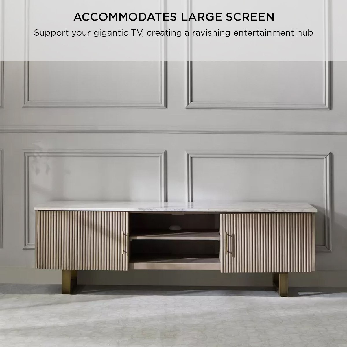 وحدة تلفزيون حتى 70 بوصة 1.6 متر من الخشب الصلب بسطح من الرخام الأصلي - بورتولا من كافون-hbxlivingroom-mediaunitsandstorage-tvunits-image-9