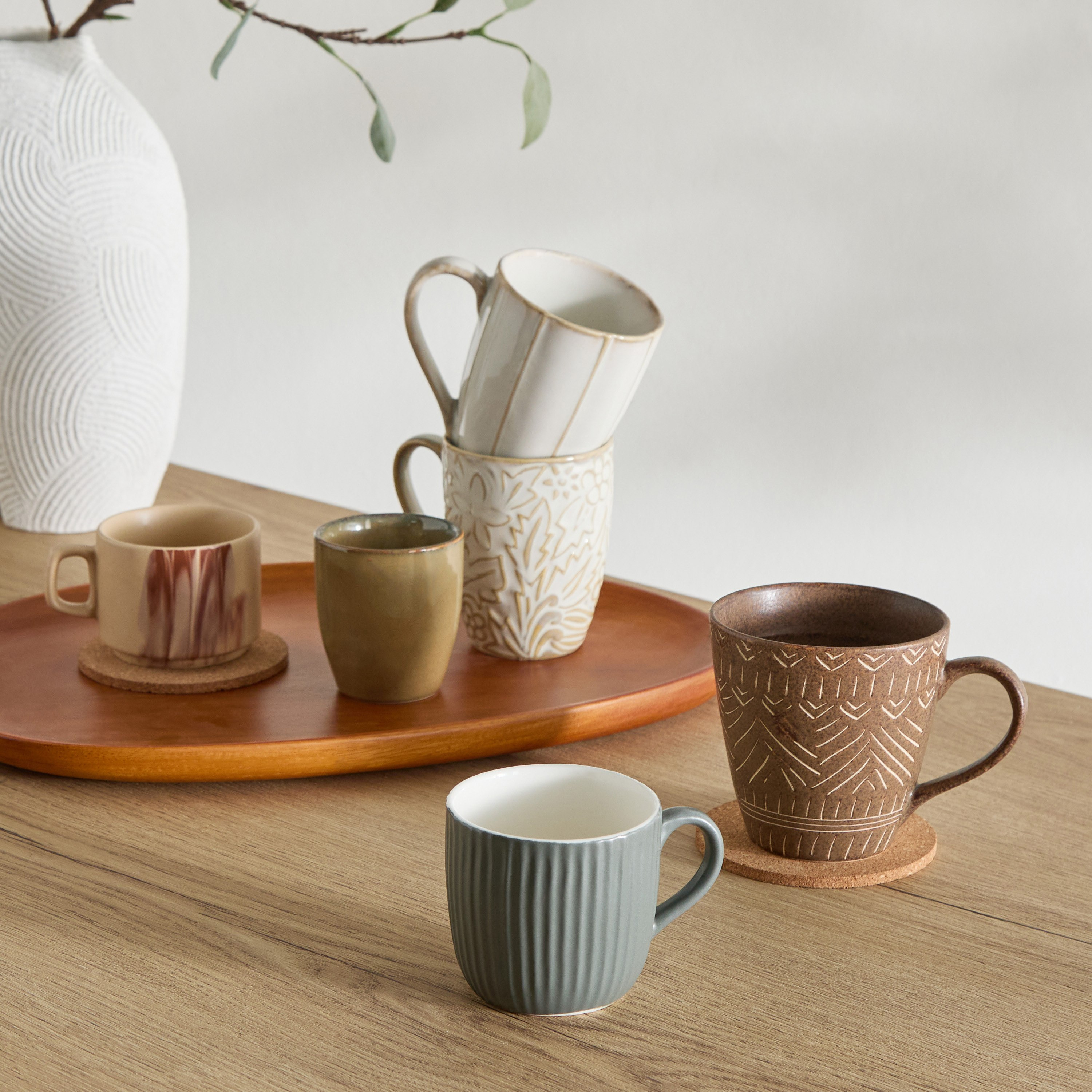 Donna Stoneware Ribbed Mug - 300 ml-hbxhomeware-diningandtabletop-coffeeandteasets-image-4