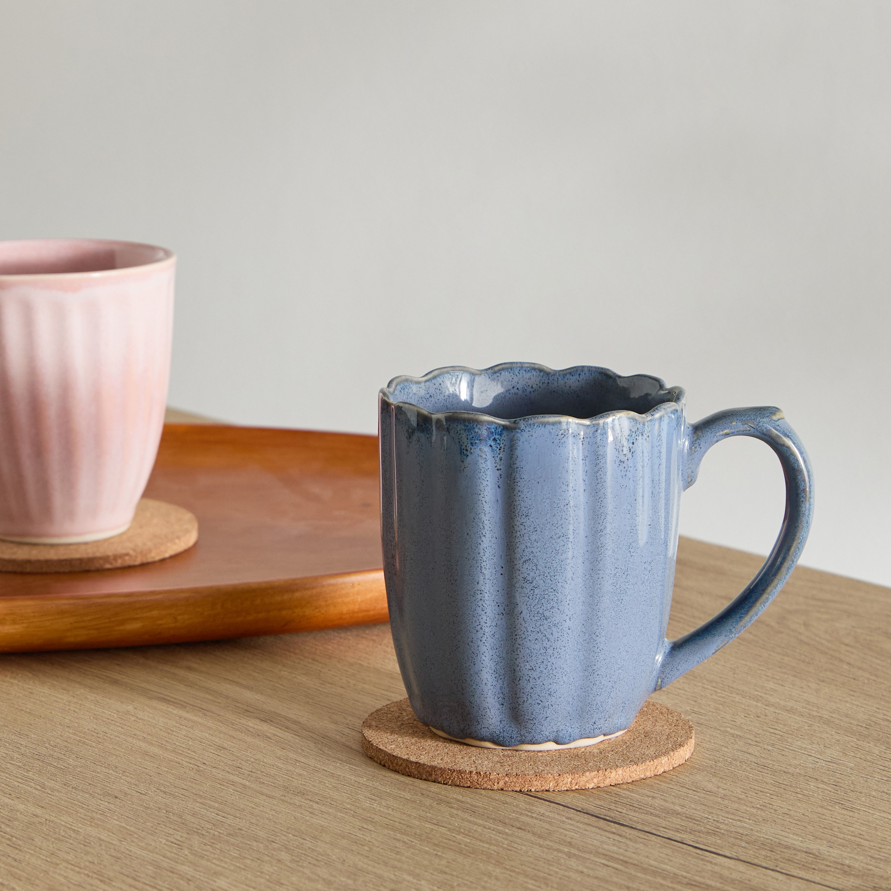 Donna Stoneware Flower Cut Mug - 300 ml-hbxhomeware-diningandtabletop-coffeeandteasets-image-1