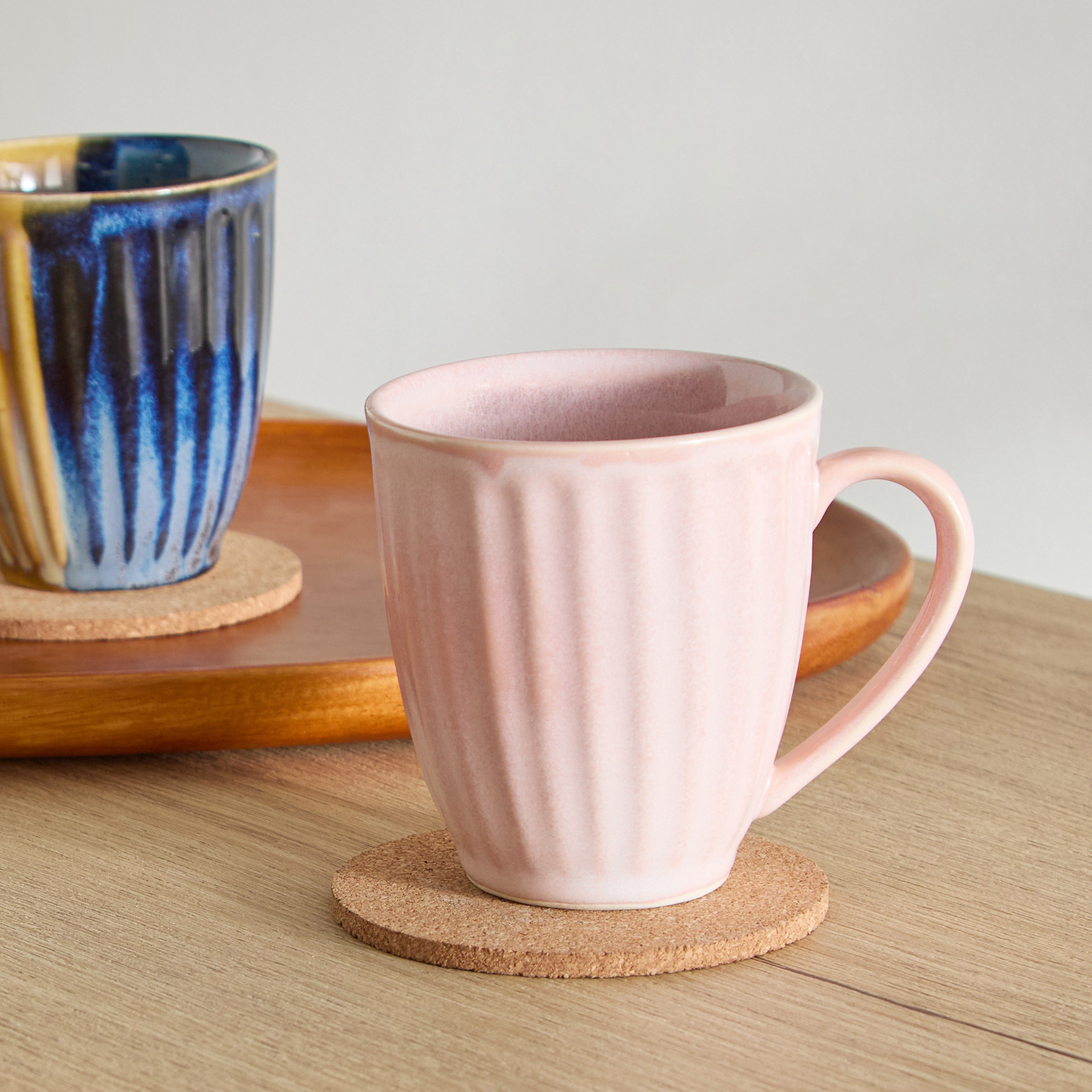 Donna Stoneware Ribbed Mug - 300 ml-hbxhomeware-diningandtabletop-coffeeandteasets-image-1