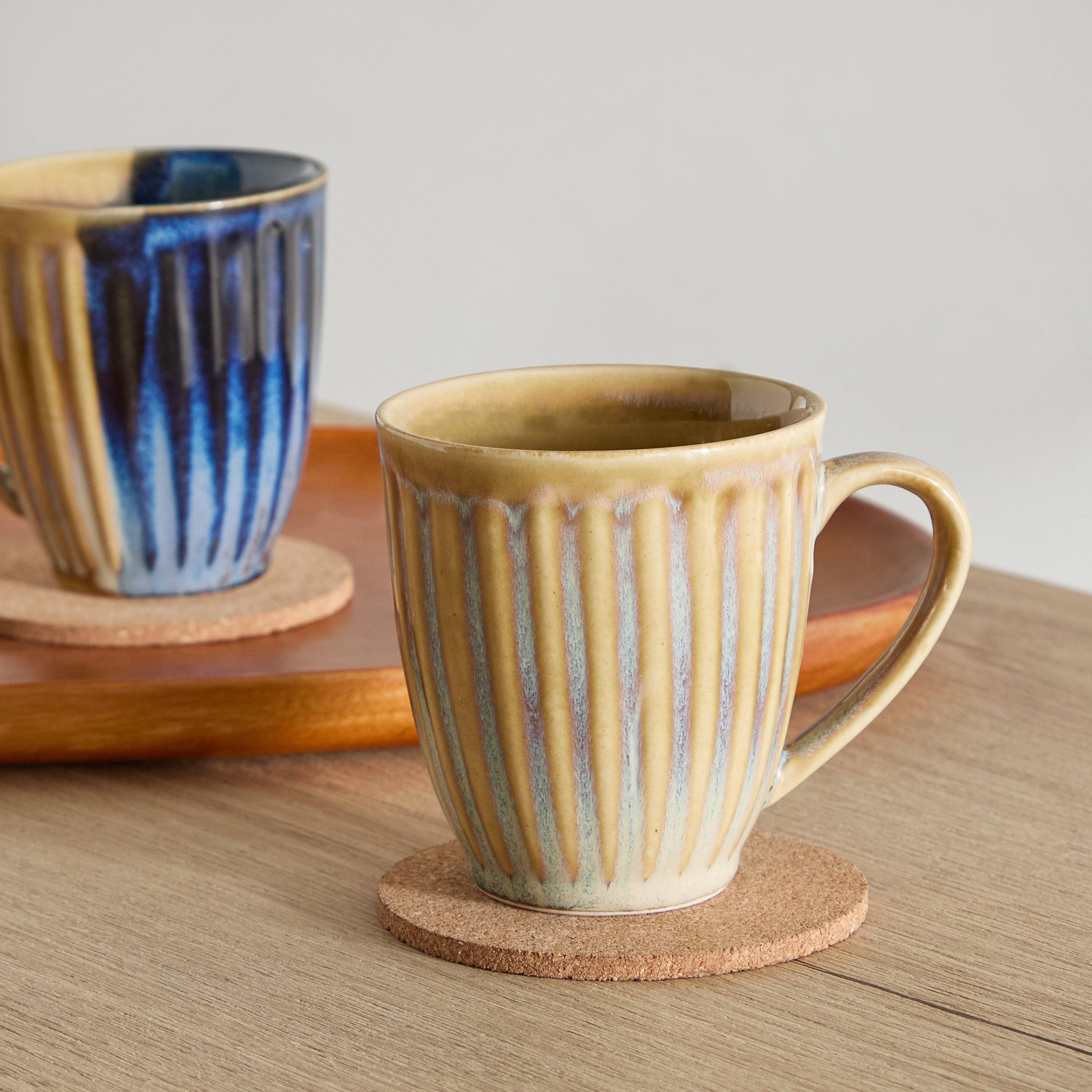 Donna Stoneware Ribbed Mug - 300 ml-hbxhomeware-diningandtabletop-coffeeandteasets-image-1