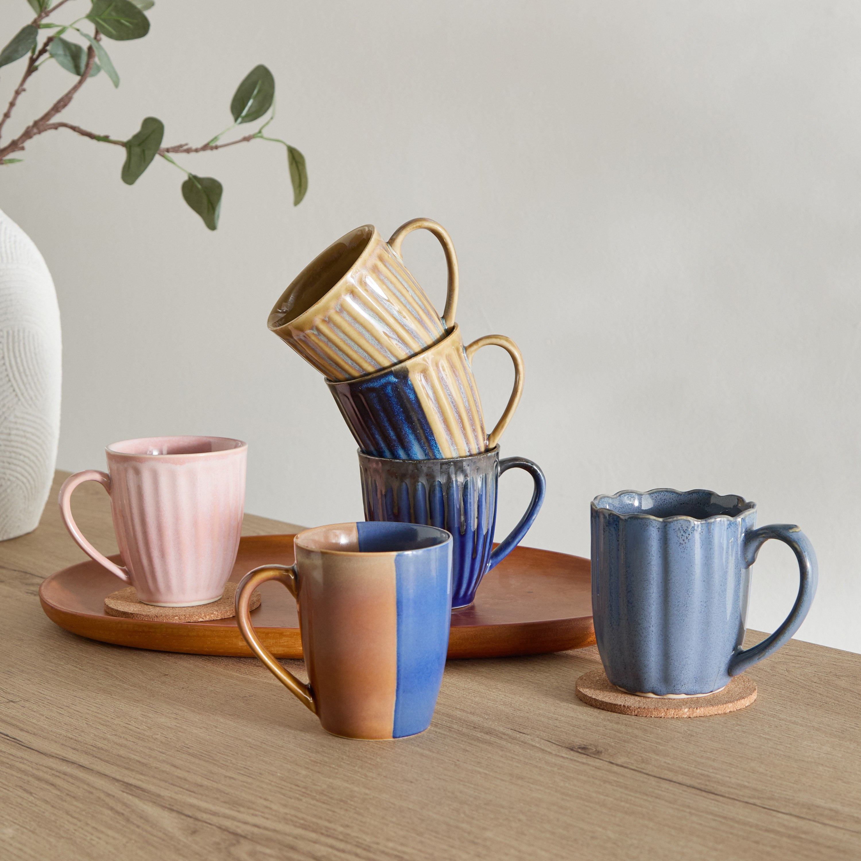 Donna Stoneware Ribbed Mug - 300 ml-hbxhomeware-diningandtabletop-coffeeandteasets-image-4