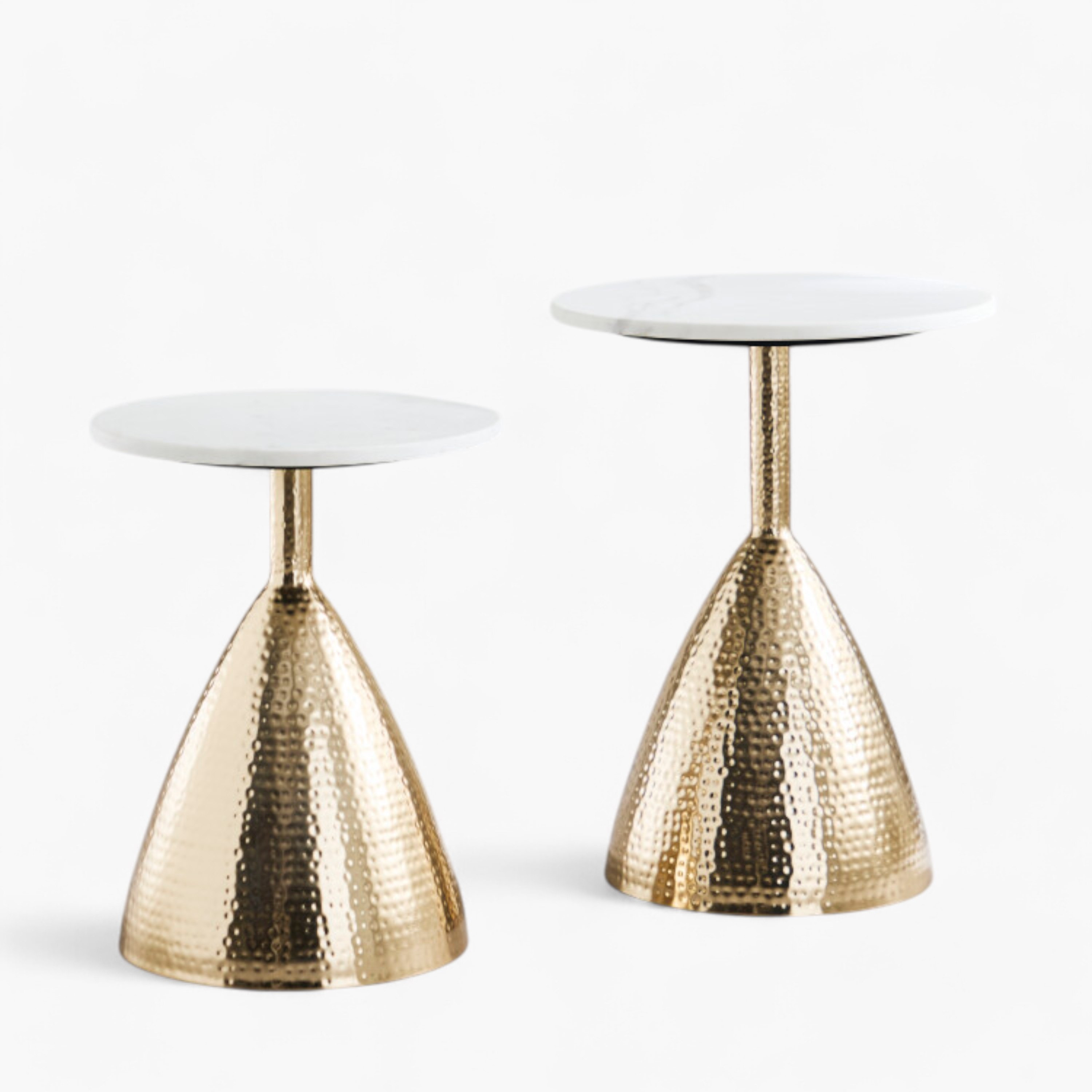 Cavon Cone Genuine Marble Top Nest of Tables - Set of 2-hbxfurniture-livingroom-nestingtables-image-7