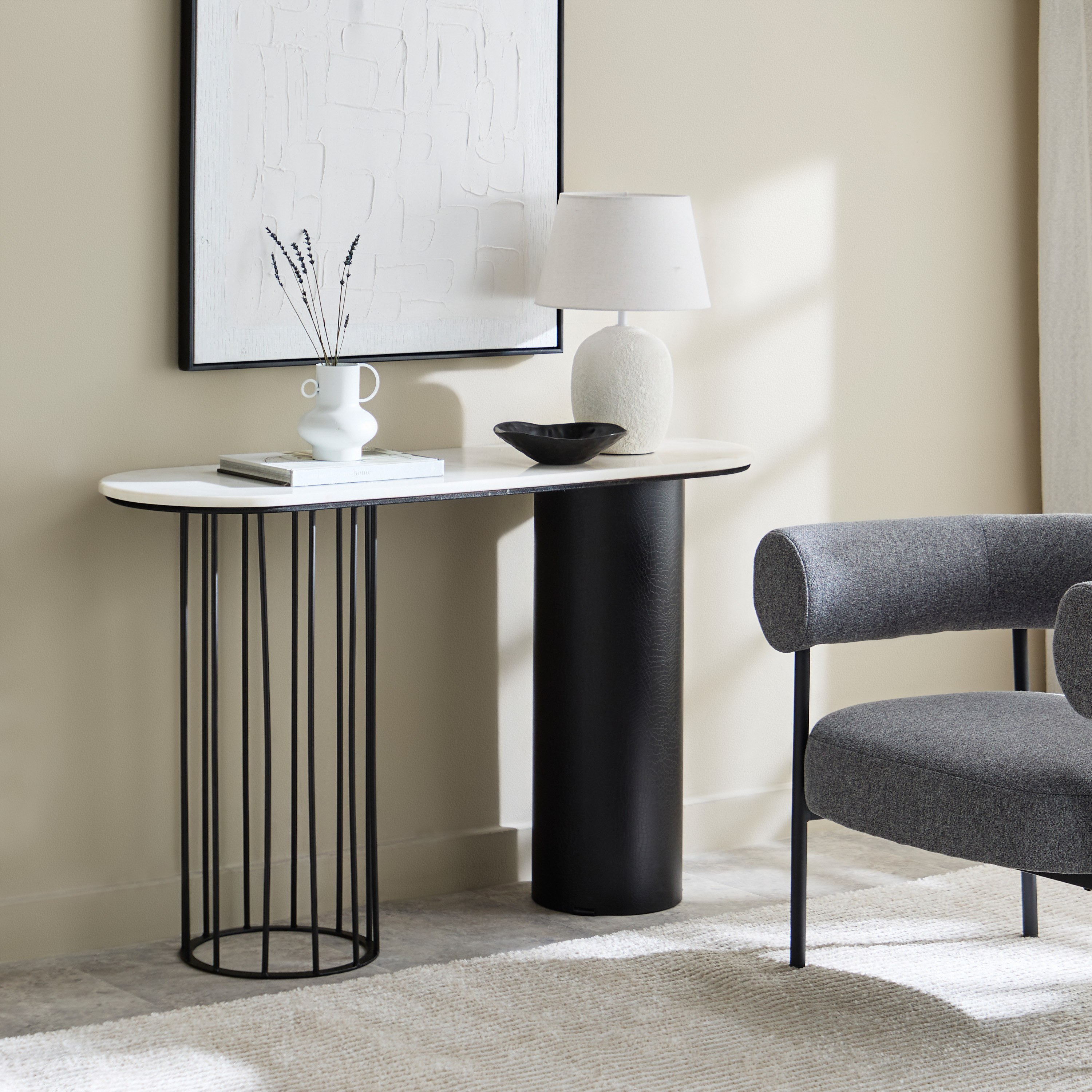 طاولة كونسول بسطح من الرخام الأصلي - تويجز من فيندرا-hbxfurniture-tablesandstands-consoletables-image-5