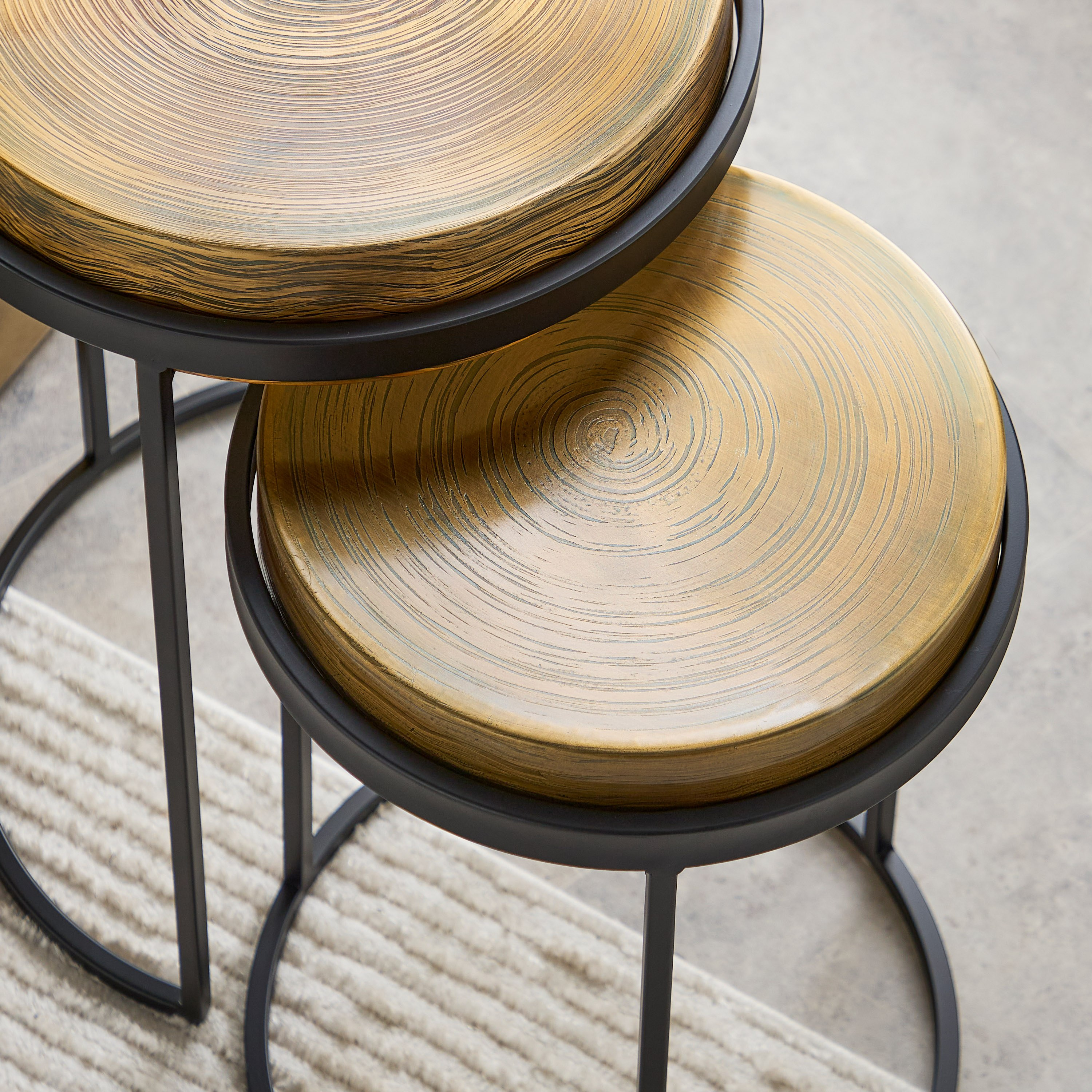 طقم طاولات متداخلة من قطعتين - هدسون من فيندرا -hbxfurniture-livingroom-nestingtables-image-4