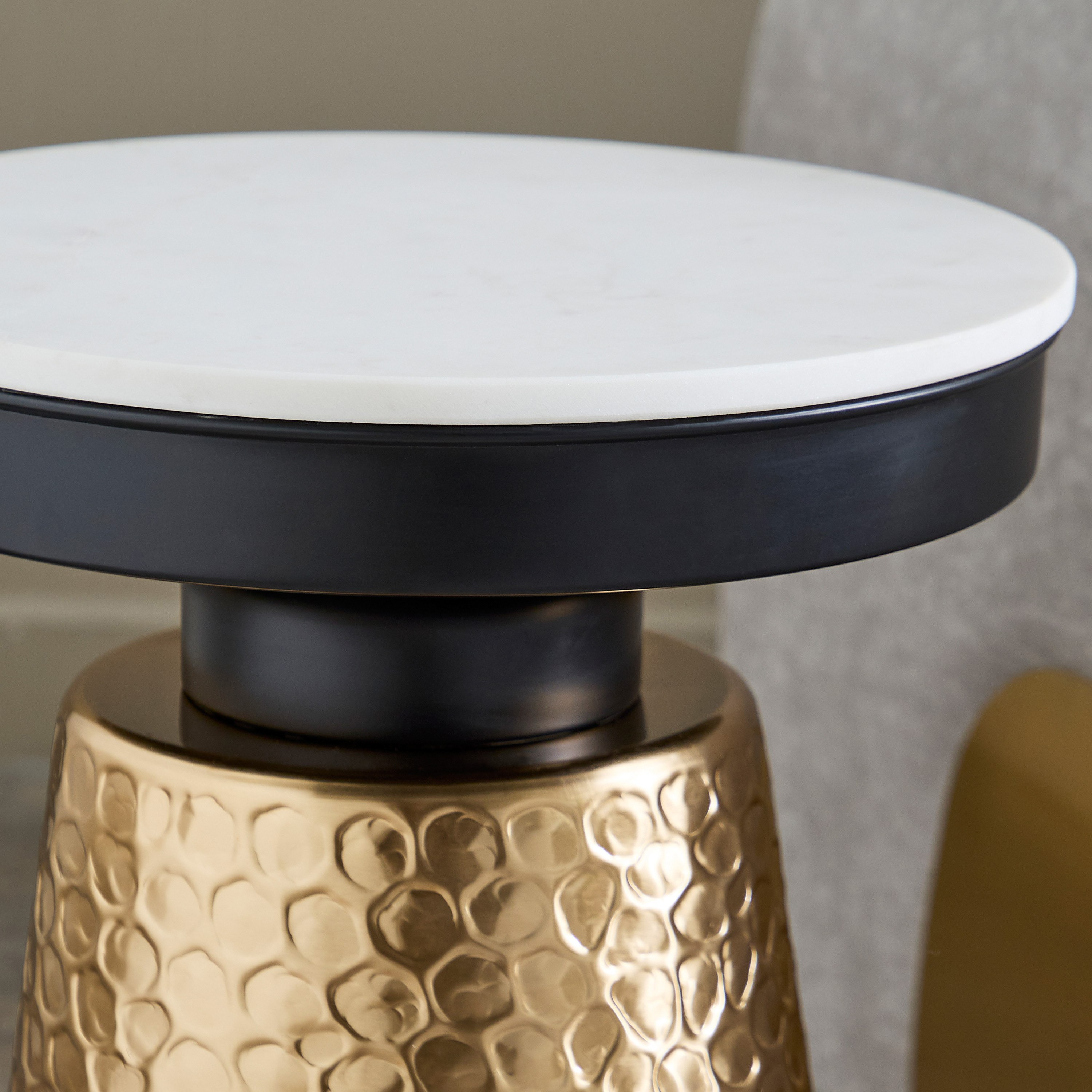 Cavon Clarian Genuine Marble Top End Table-hbxfurniture-livingroom-endtables-image-3