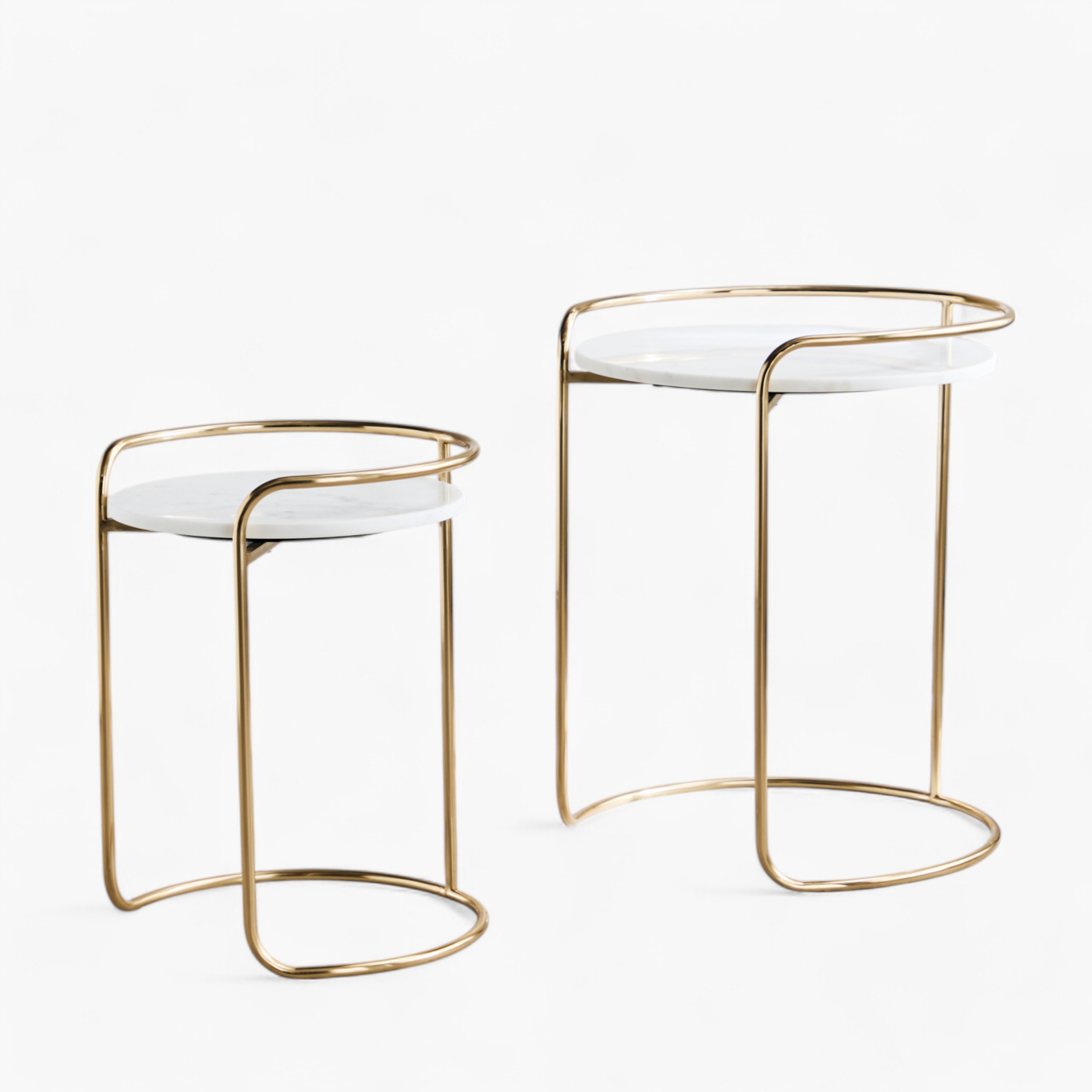 طقم طاولات متداخلة من قطعتين بسطح من الرخام الأصلي - ڤيتارا من كافون-hbxfurniture-livingroom-nestingtables-image-9