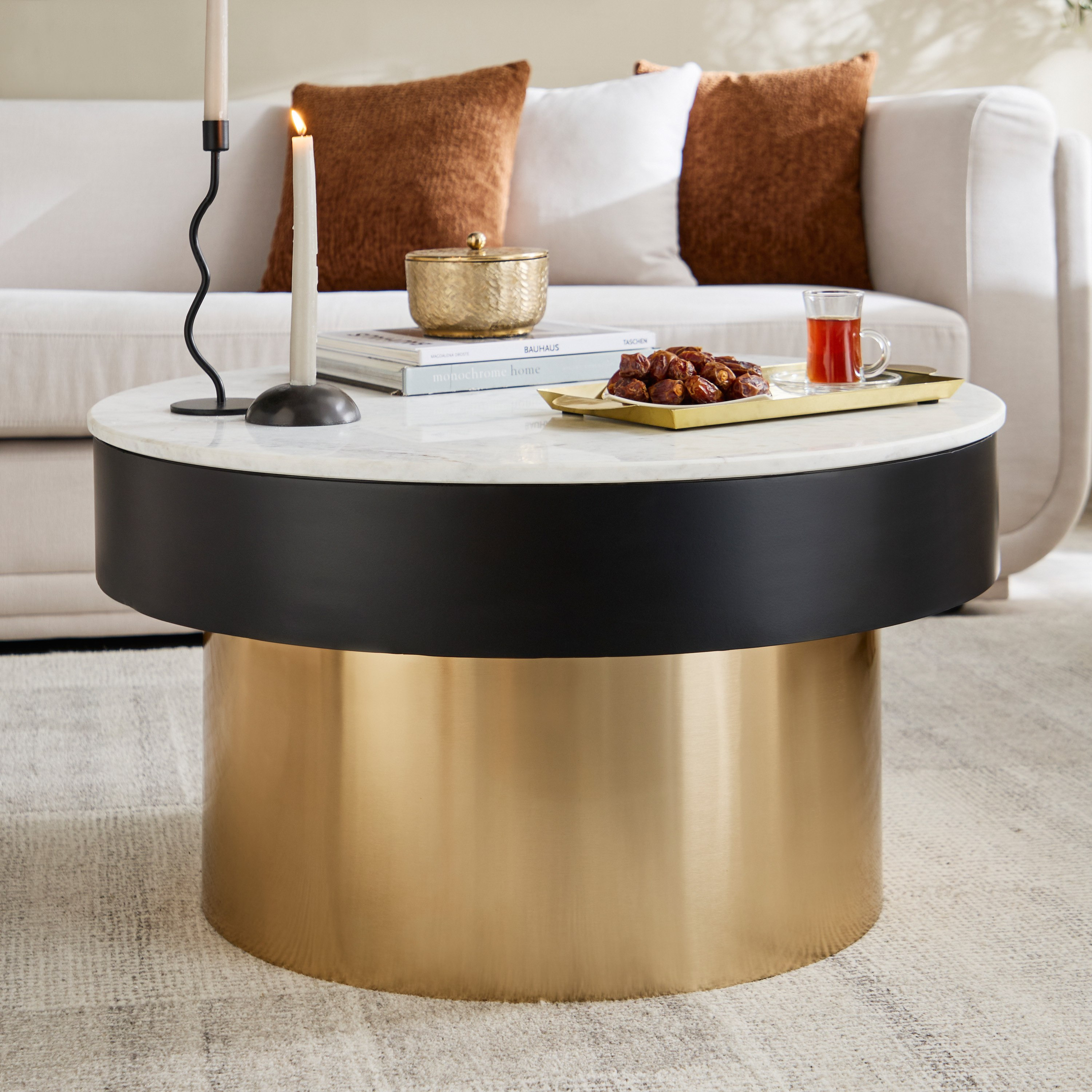Barrel Genuine Marble Top Coffee Table-PROMO_HB_SA_HBX10_TH1000_NEW_031025-image-1