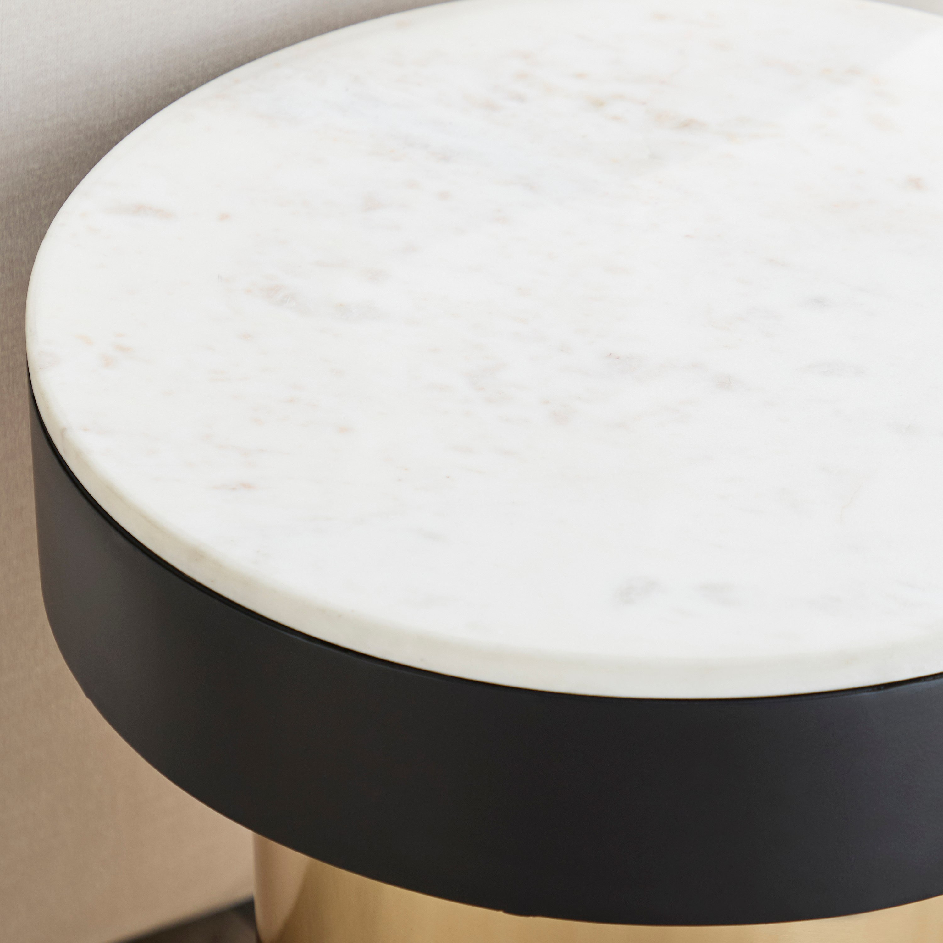 Cavon Barrel Genuine Marble Top End Table-hbxfurniture-livingroom-endtables-image-3