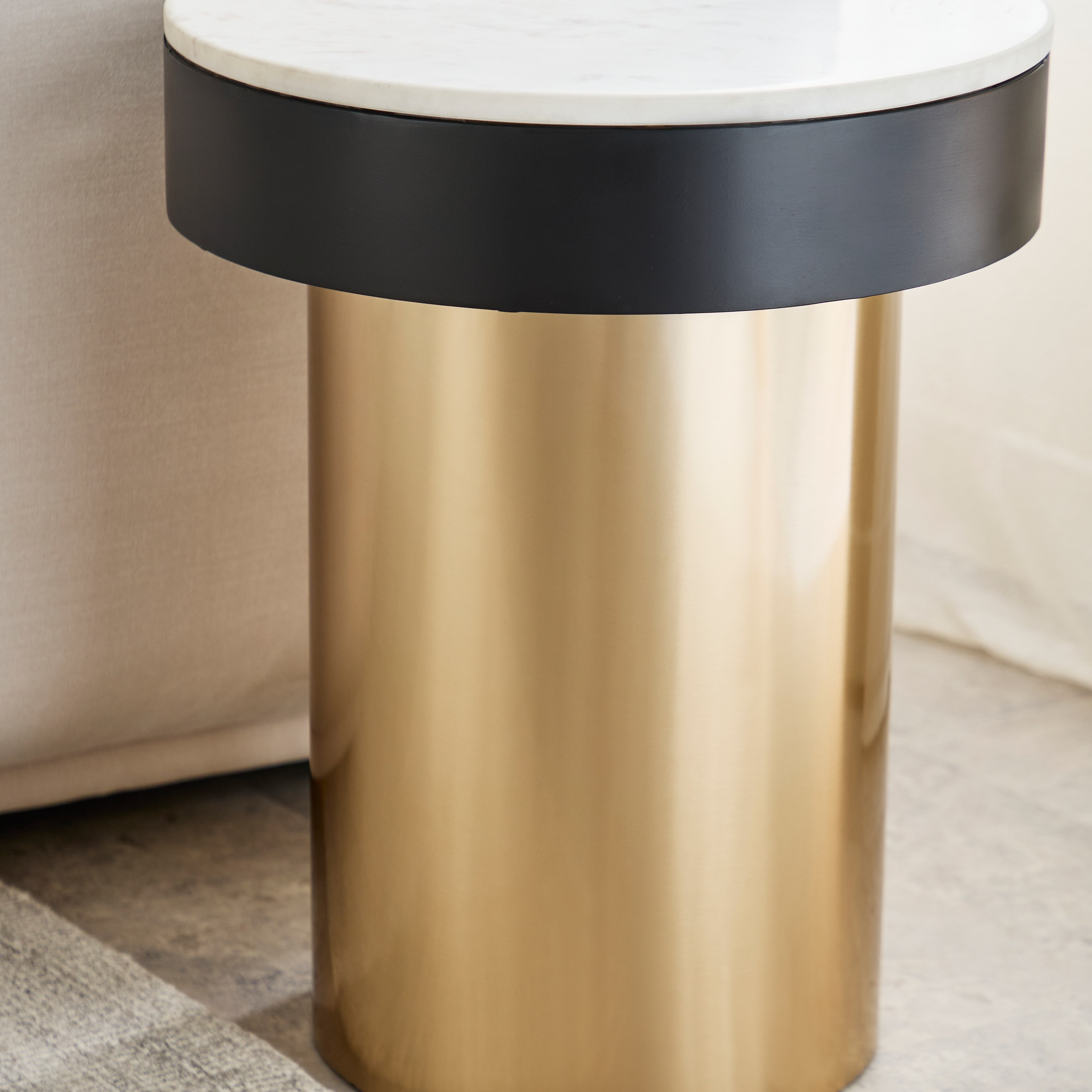 Cavon Barrel Genuine Marble Top End Table-hbxfurniture-livingroom-endtables-image-5