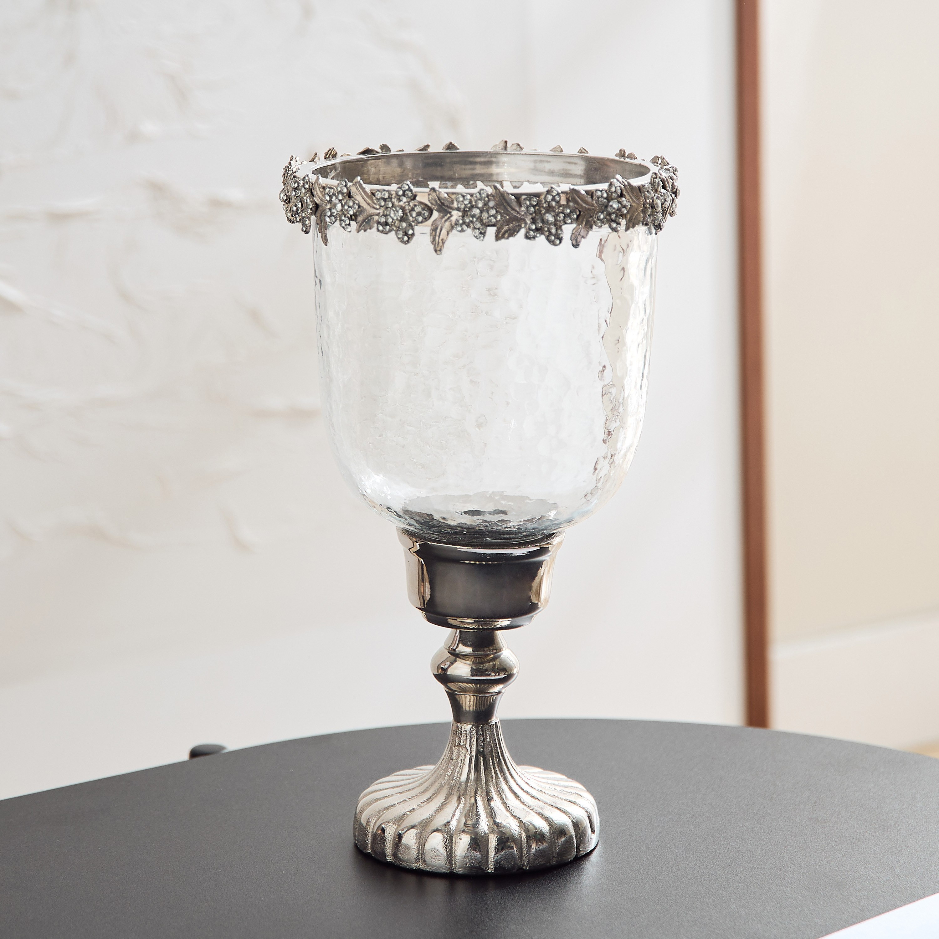 حامل شموع كريستال من النحاس من إيراس - 17x17x29 سم-hbxlivingroom-decorandaccessories-candleholders-image-2