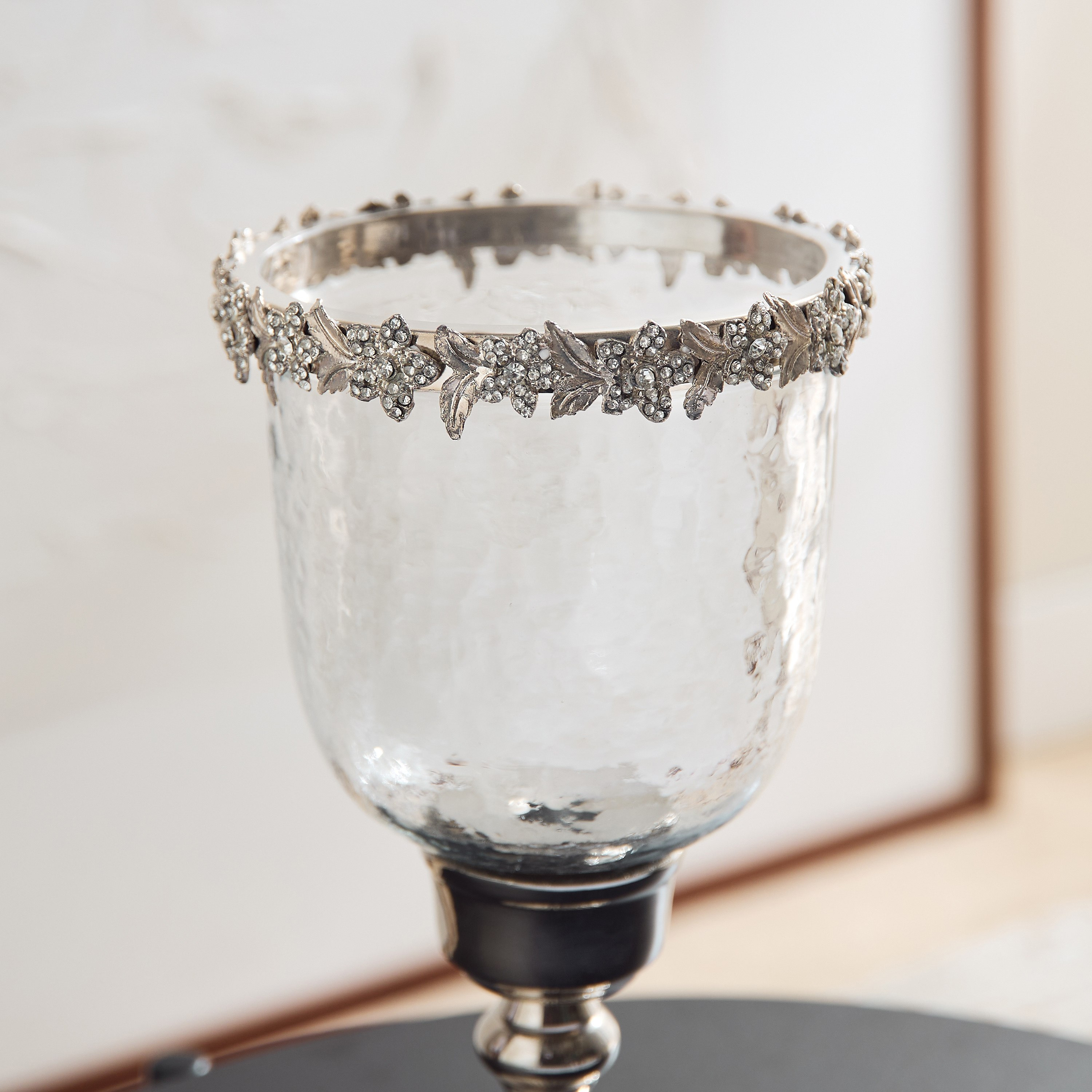 حامل شموع كريستال من النحاس من إيراس - 17x17x29 سم-hbxlivingroom-decorandaccessories-candleholders-image-3