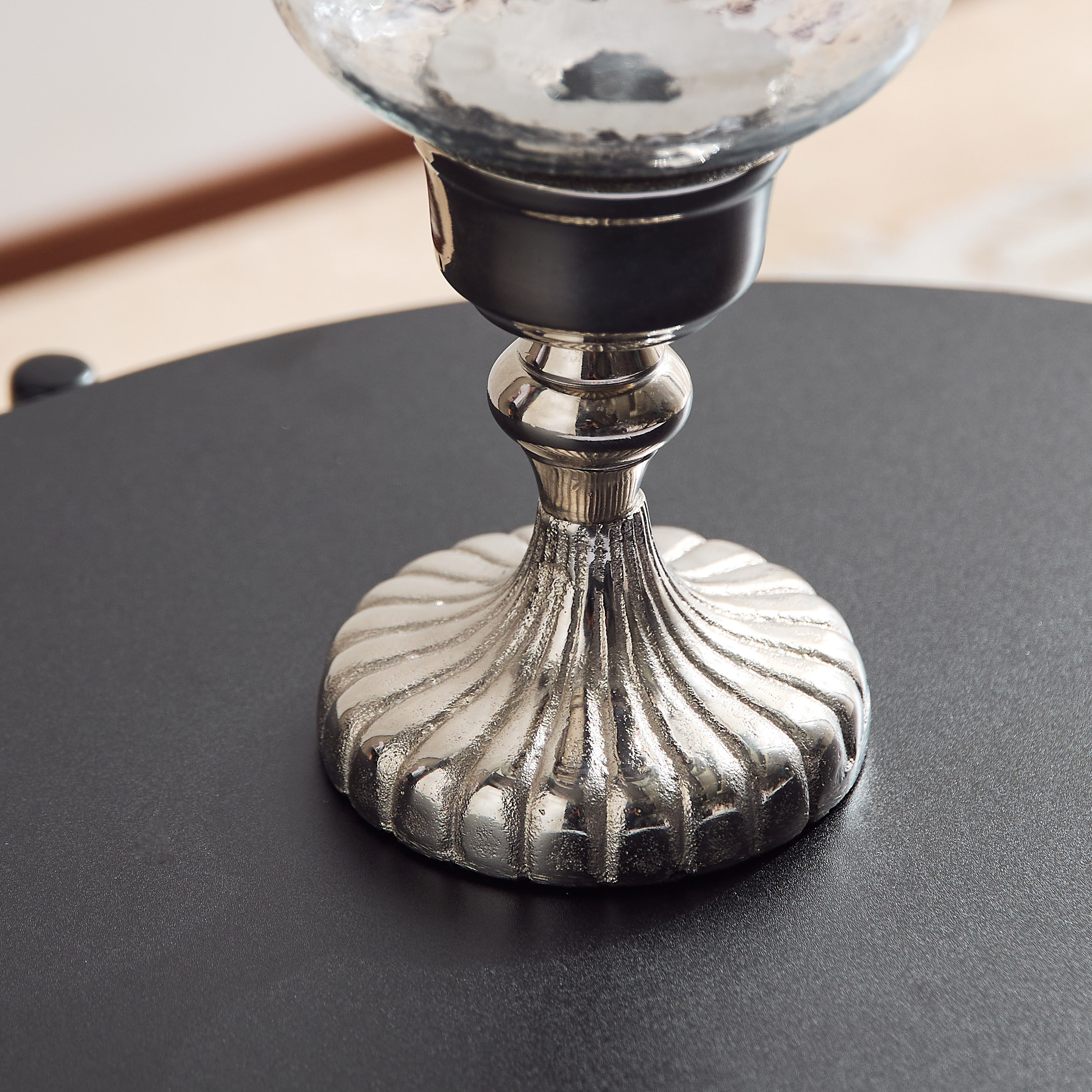حامل شموع كريستال من النحاس من إيراس - 17x17x29 سم-hbxlivingroom-decorandaccessories-candleholders-image-4
