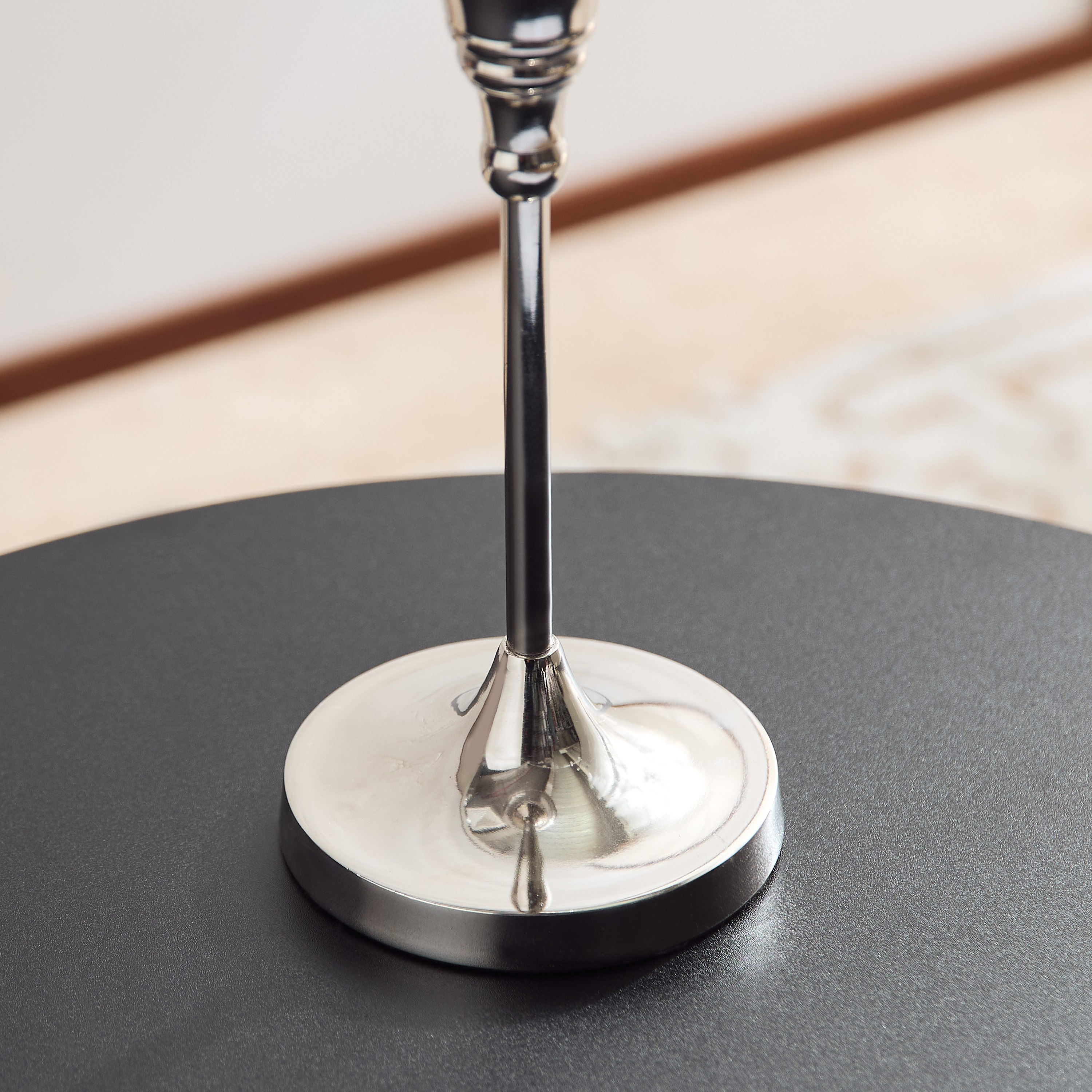 حامل شموع زجاج كريستال ونحاس من إيراس - 12x12x37 سم-hbxlivingroom-decorandaccessories-candleholders-image-4