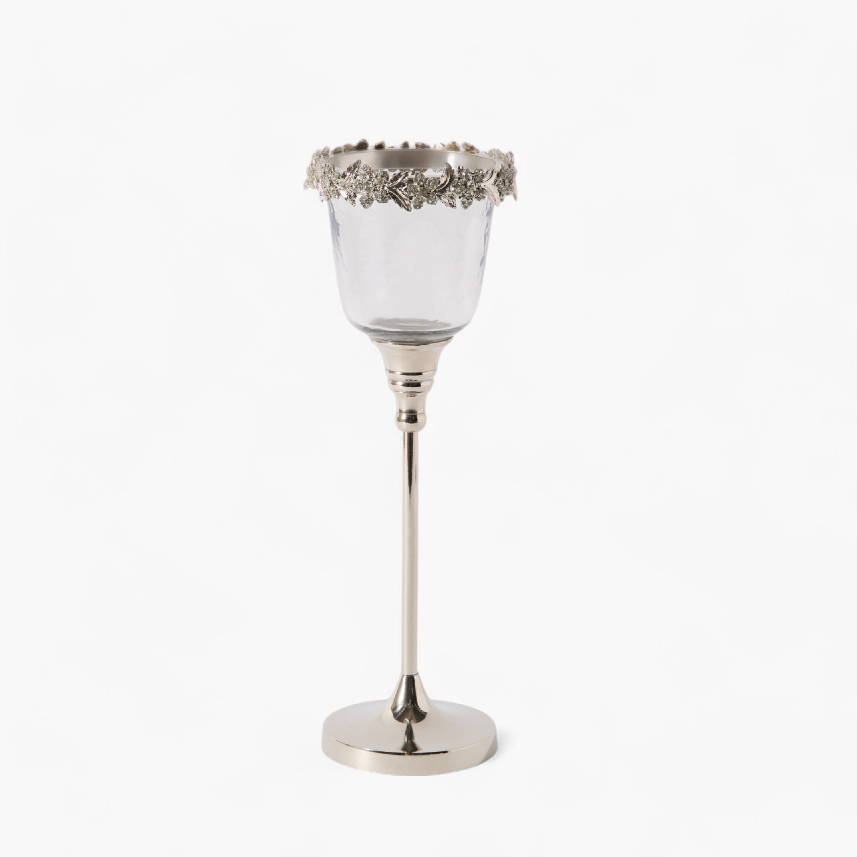 حامل شموع زجاج كريستال ونحاس من إيراس - 12x12x37 سم-hbxlivingroom-decorandaccessories-candleholders-image-6
