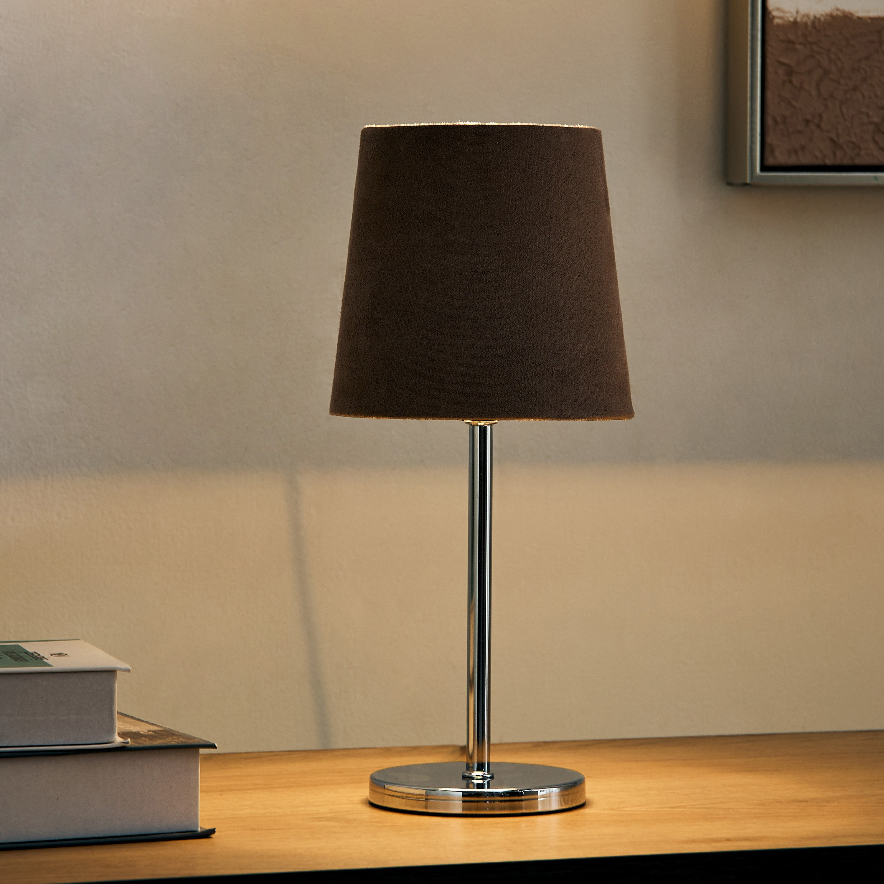 مصباح طاولة معدن مع غطاء مخملي من ماربيلا - 31.5 سم-PROMO_HB_AE_B1G1_250925-image-2