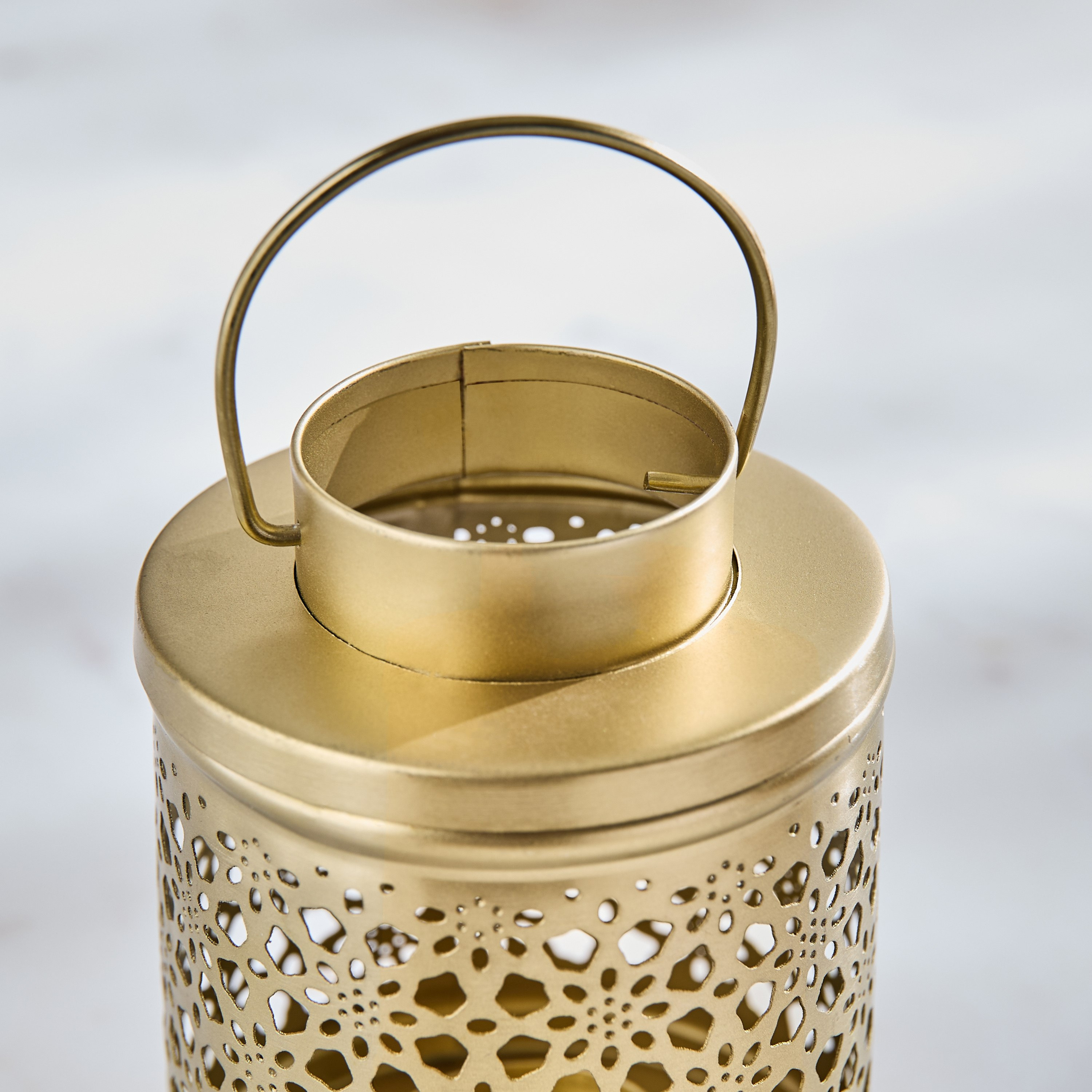Enid Cutwork Lantern - 9x9x12.5 cm-hbxdecorandfurnishings-homeaccessories-lanterns-image-3