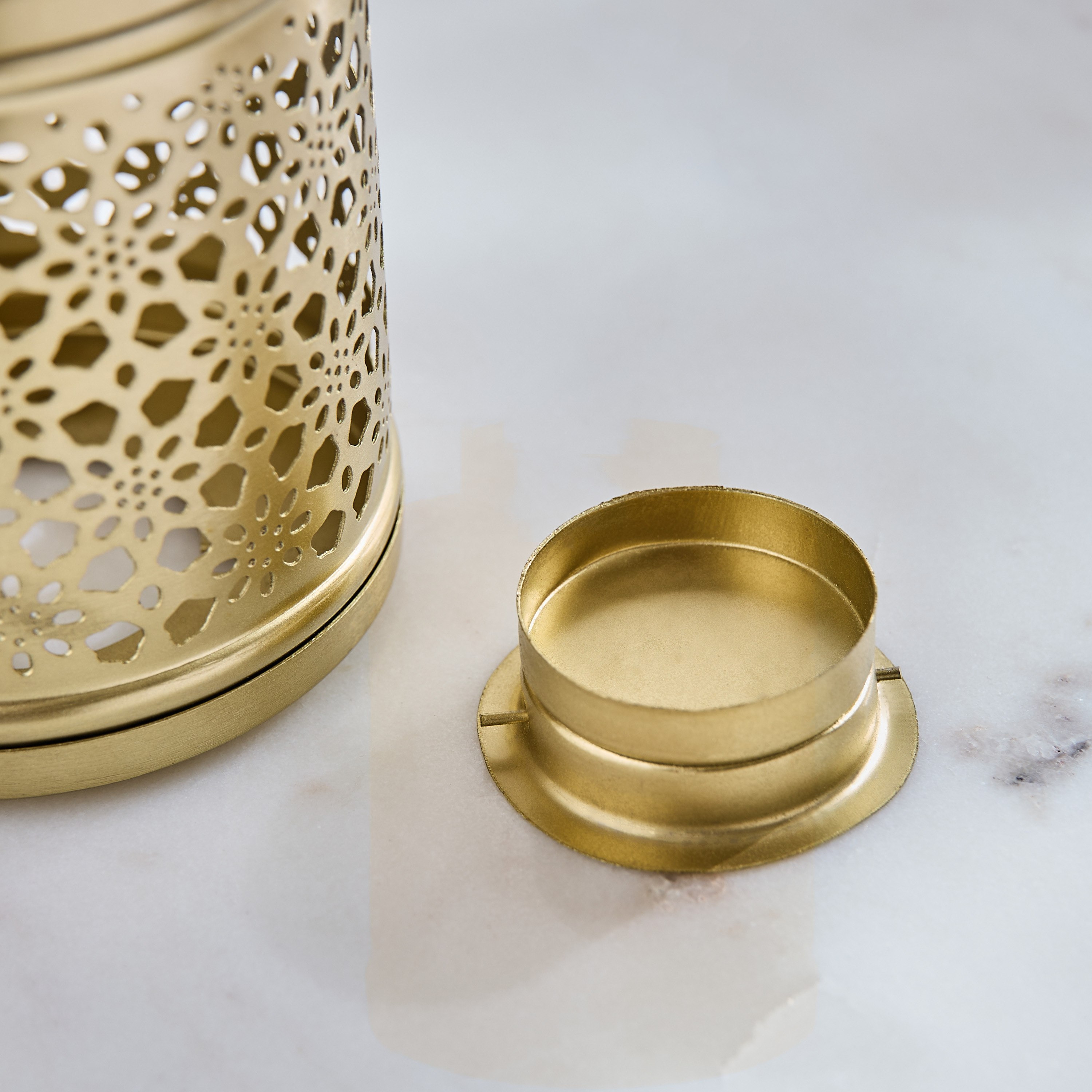 Enid Cutwork Lantern - 9x9x12.5 cm-hbxdecorandfurnishings-homeaccessories-lanterns-image-4