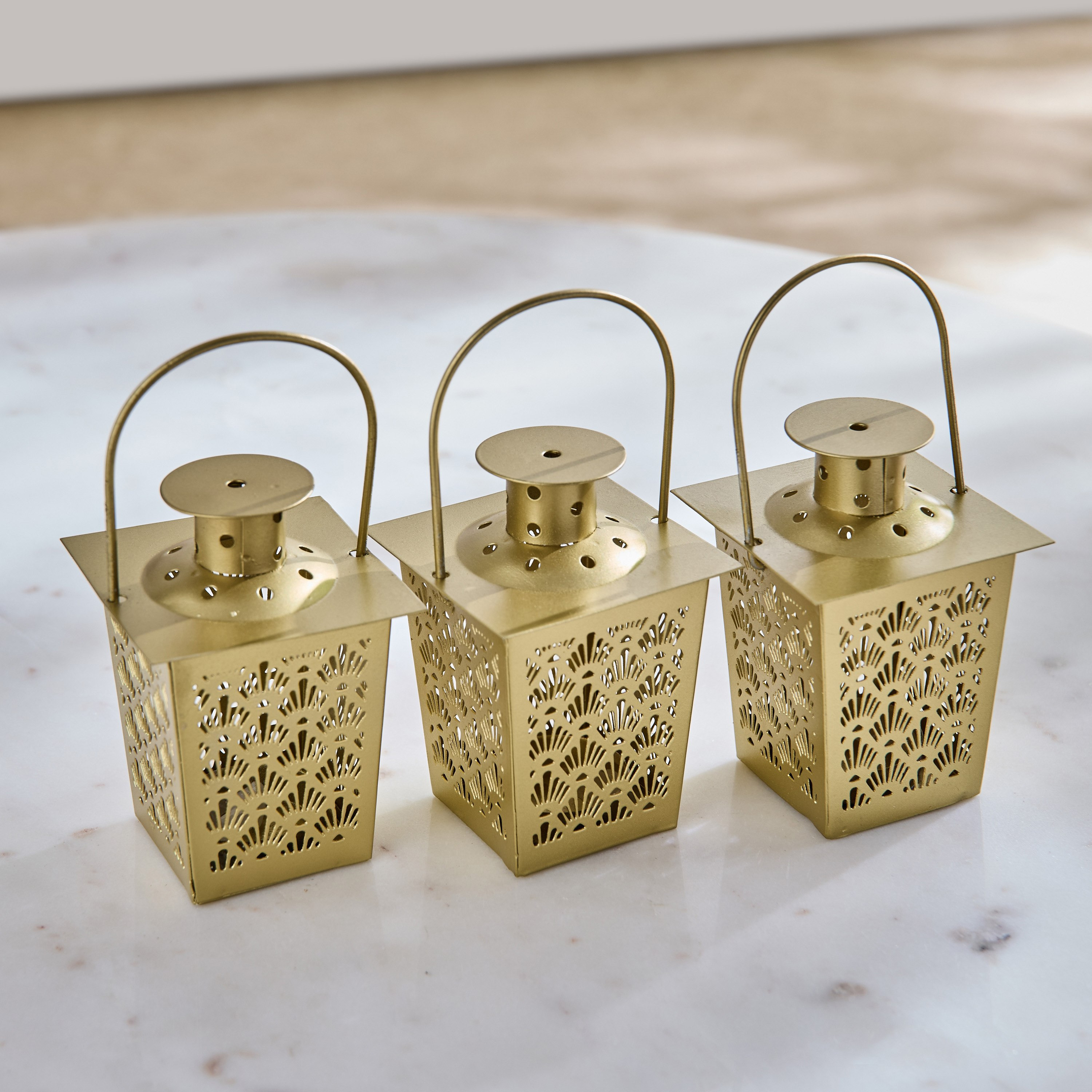 Enid 3-Piece Metal Square Lantern Set - 7.5x7.5x15 cm-hbxdecorandfurnishings-homeaccessories-lanterns-image-2