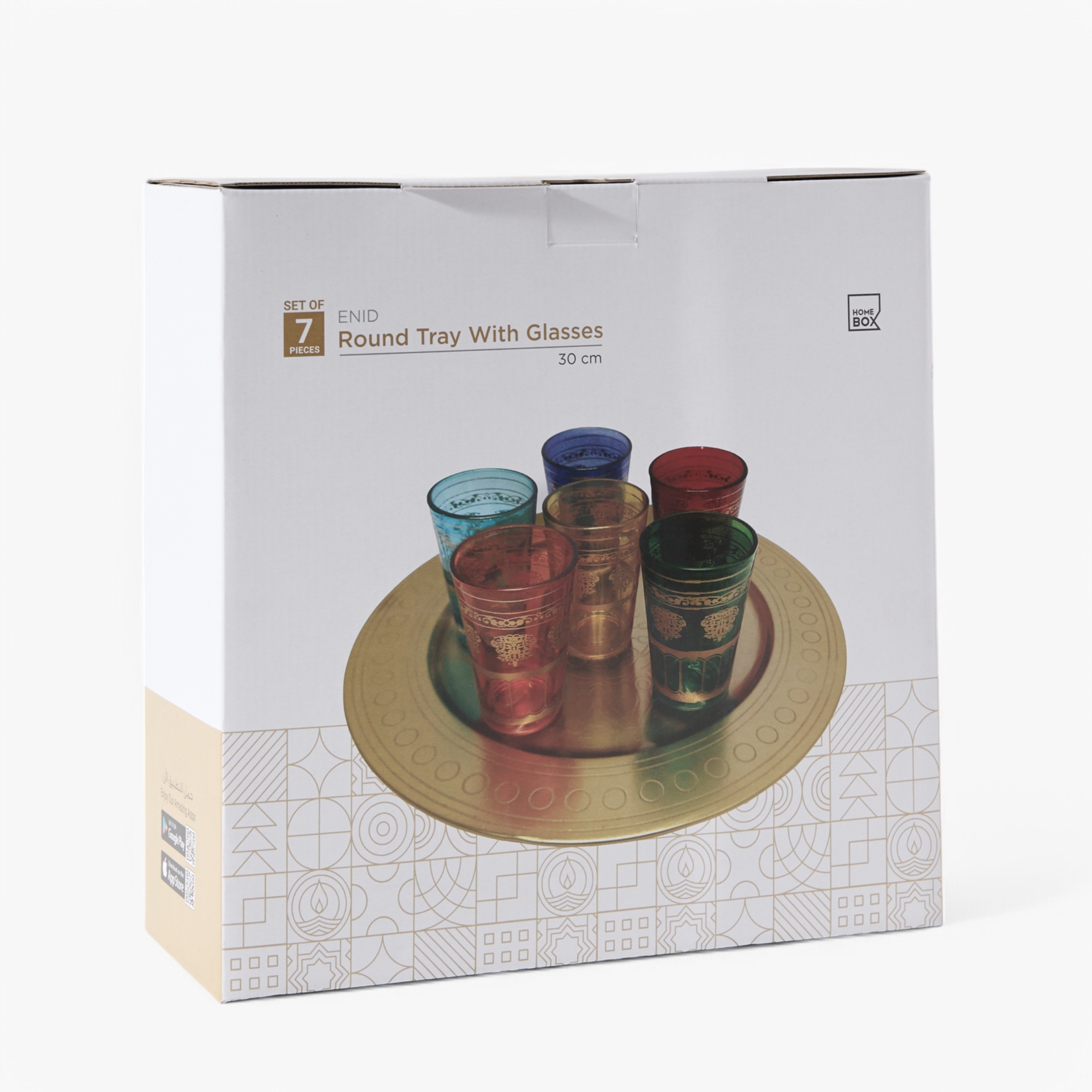 طقم أكواب 6 قطع مع صينية معدن مستديرة من إينيد-hbxhomeware-hbxdecorandfurnishings-image-6