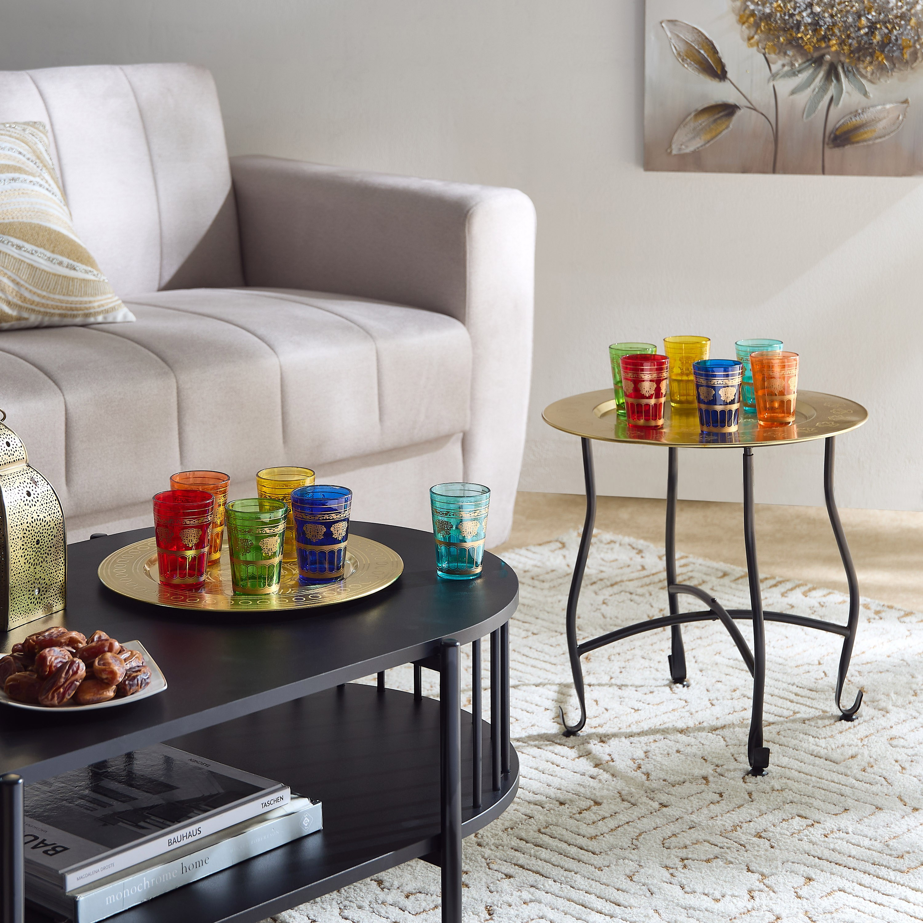 طقم أكواب 6 قطع مع طاولة بصينية معدنية وزخارف مغربية من إنيد-hbxhomeware-homedecor-figurinesandornaments-image-6
