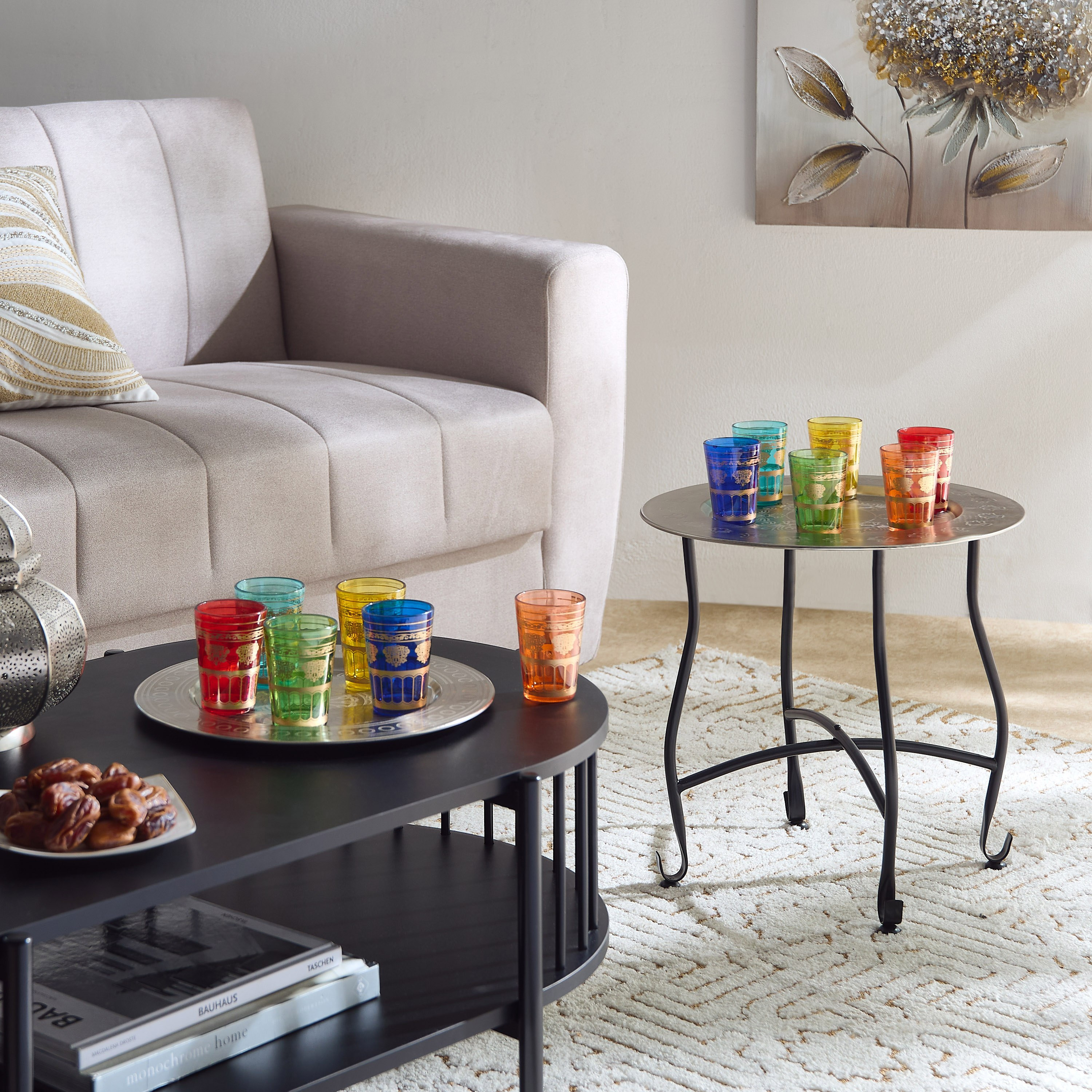 طقم أكواب 6 قطع مع طاولة بصينية معدنية وزخارف مغربية من إنيد-hbxhomeware-homedecor-figurinesandornaments-image-6
