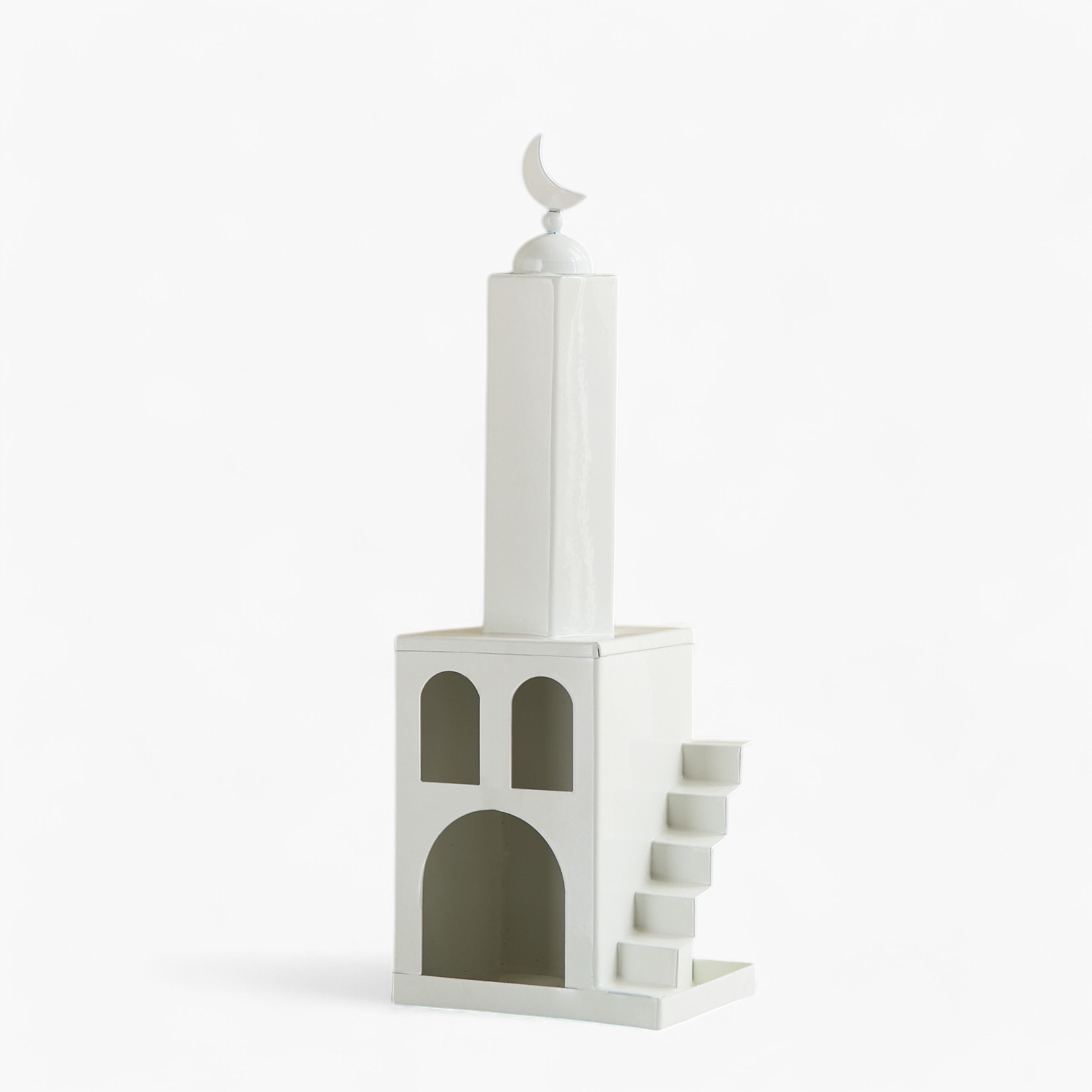 Scaft Metal House Shape Tealight Holder - 10x8x28.5 cm-hbxlivingroom-decorandaccessories-candleholders-image-5