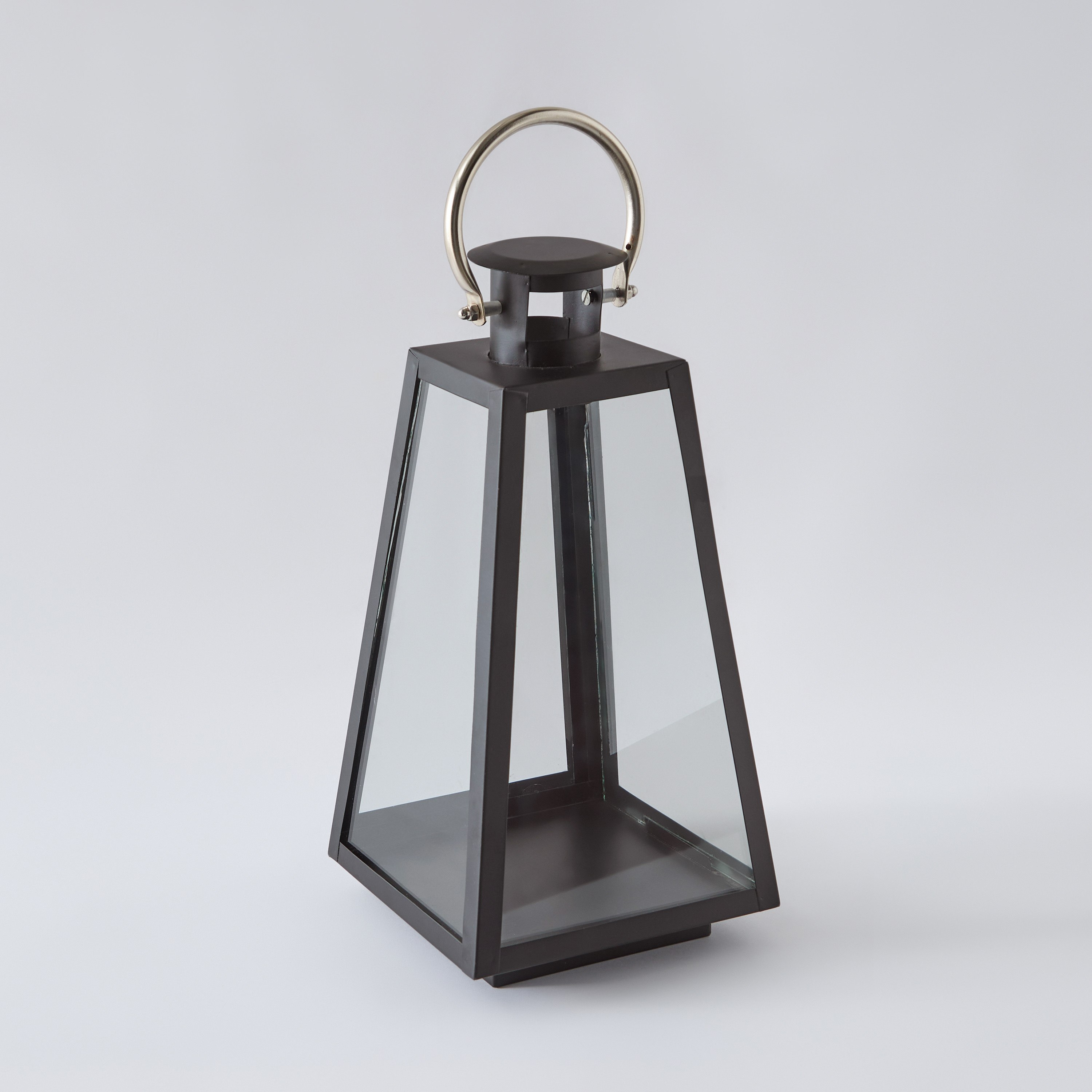 فانوس زجاج بخرز معدني من كينسن- 18.5x17.5x35.5 سم-hbxdecorandfurnishings-homeaccessories-lanterns-image-5