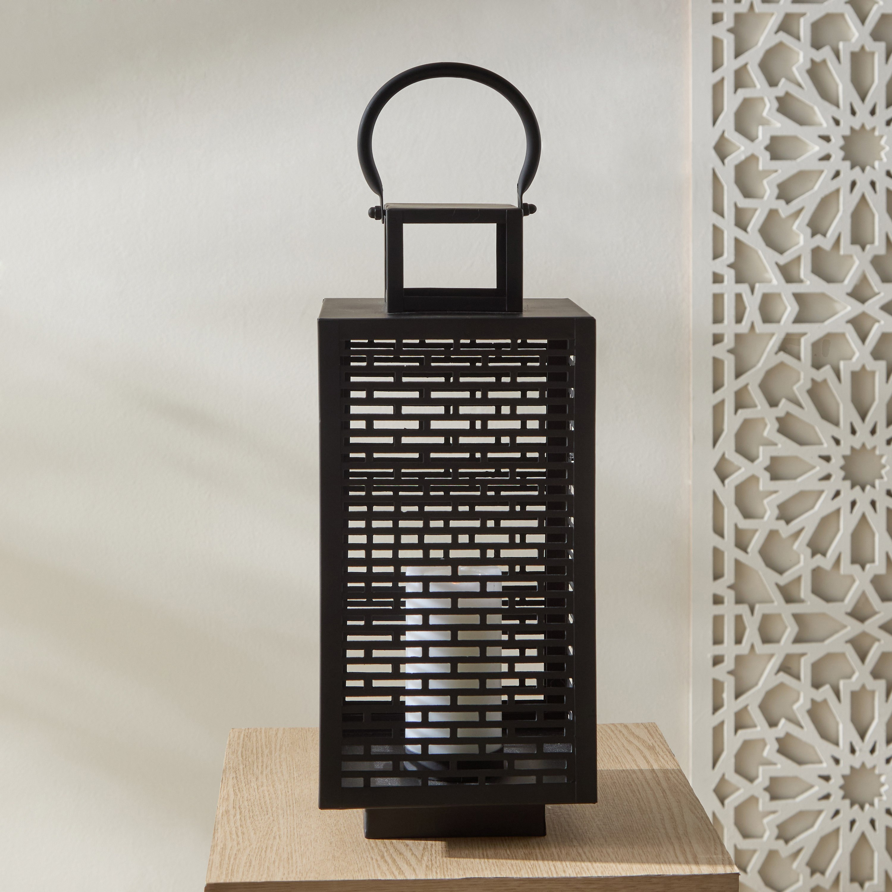 Kensin Modern Cutwork Lantern - 16x15x37 cm-PROMO_HB_AE_B1G1_250925-image-1