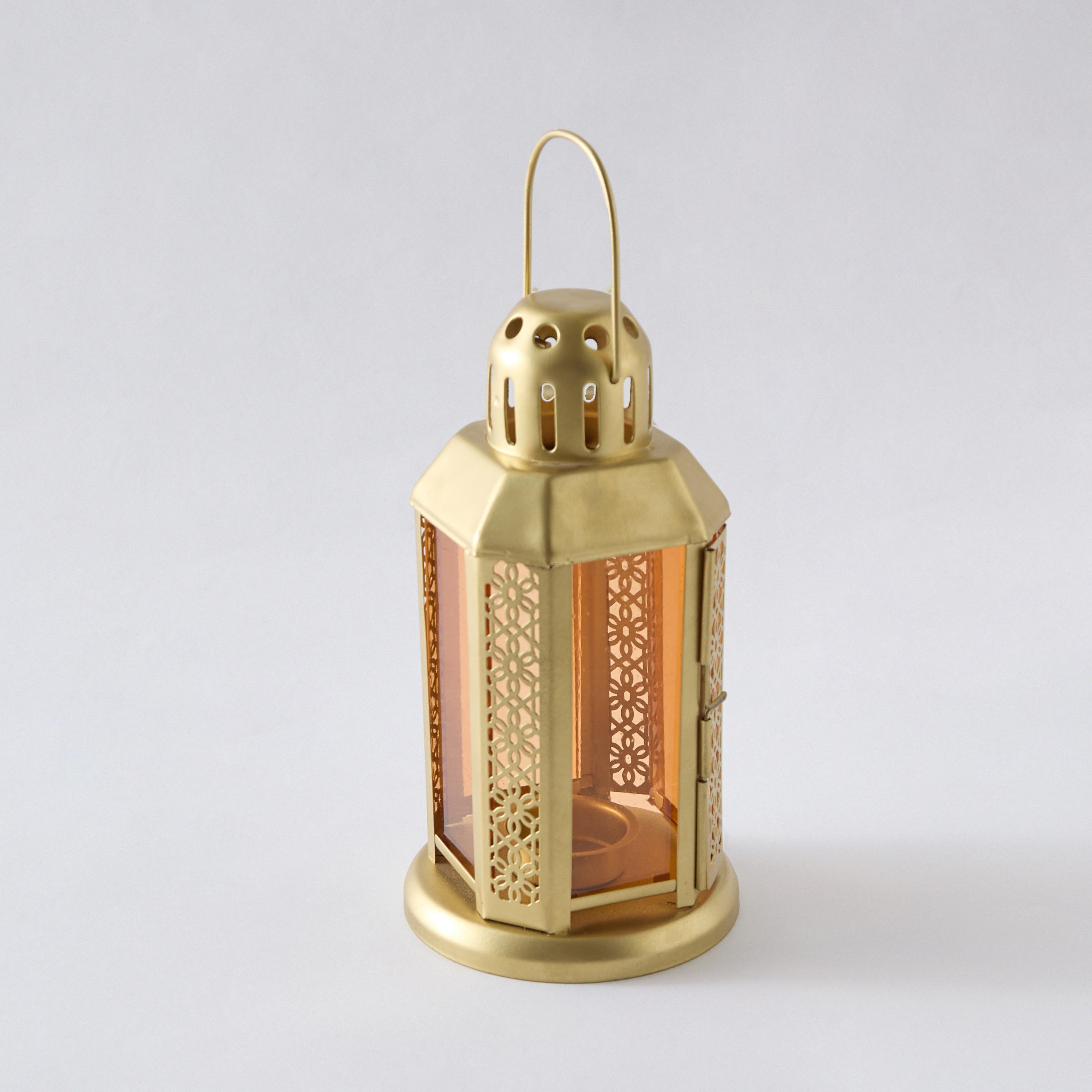 Kensin Metal Cutwork Lantern - 11.5x11.5x22 cm-hbxdecorandfurnishings-homeaccessories-lanterns-image-5