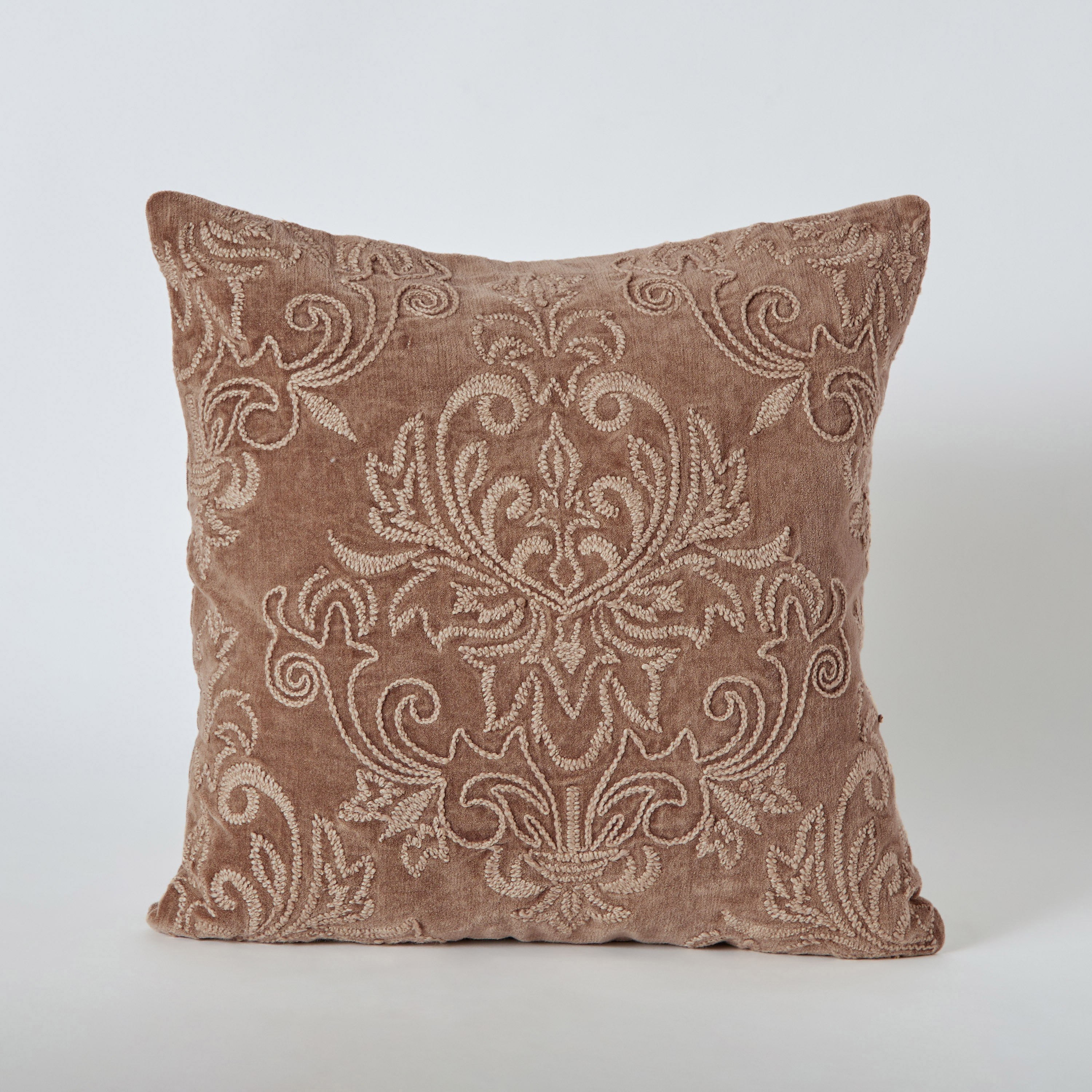 Green Artist Stonsh Medallion Embellished Filled Cushion - 45x45 cm-hbxhomeware-hbxbedroom-image-5