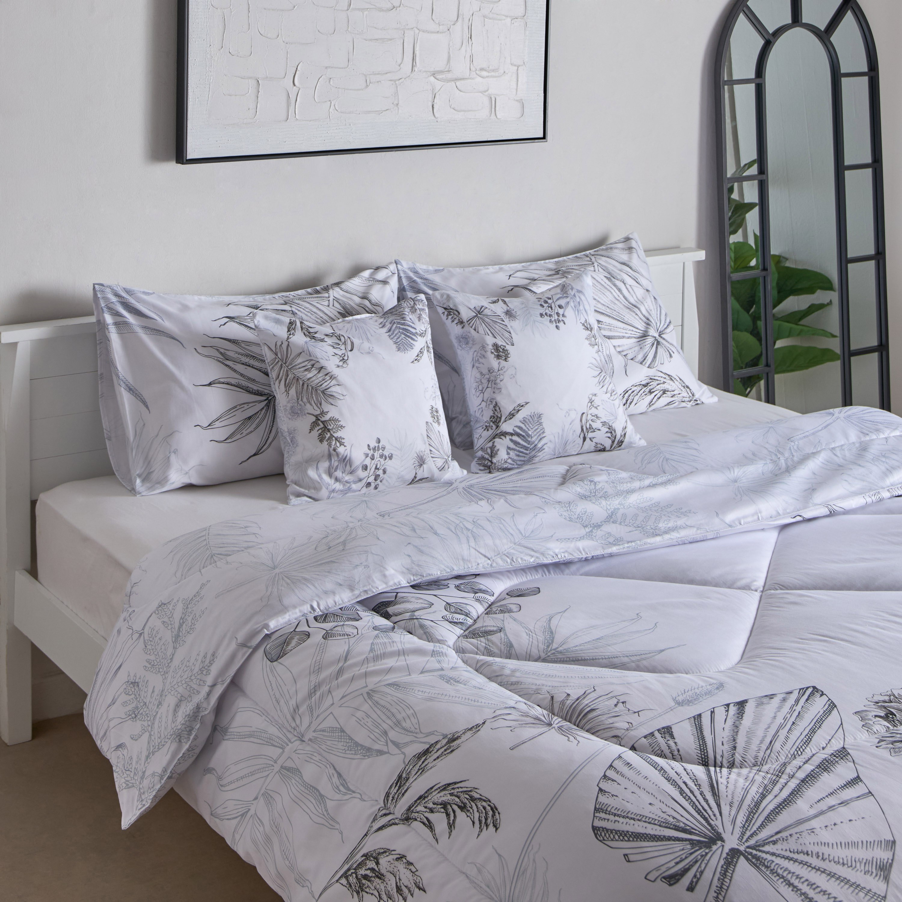 طقم لحاف كينج قطن بطبعات 5 قطع أربور من لافيش- 220x240 سم-hbxhomeware-hbxbedroom-image-1