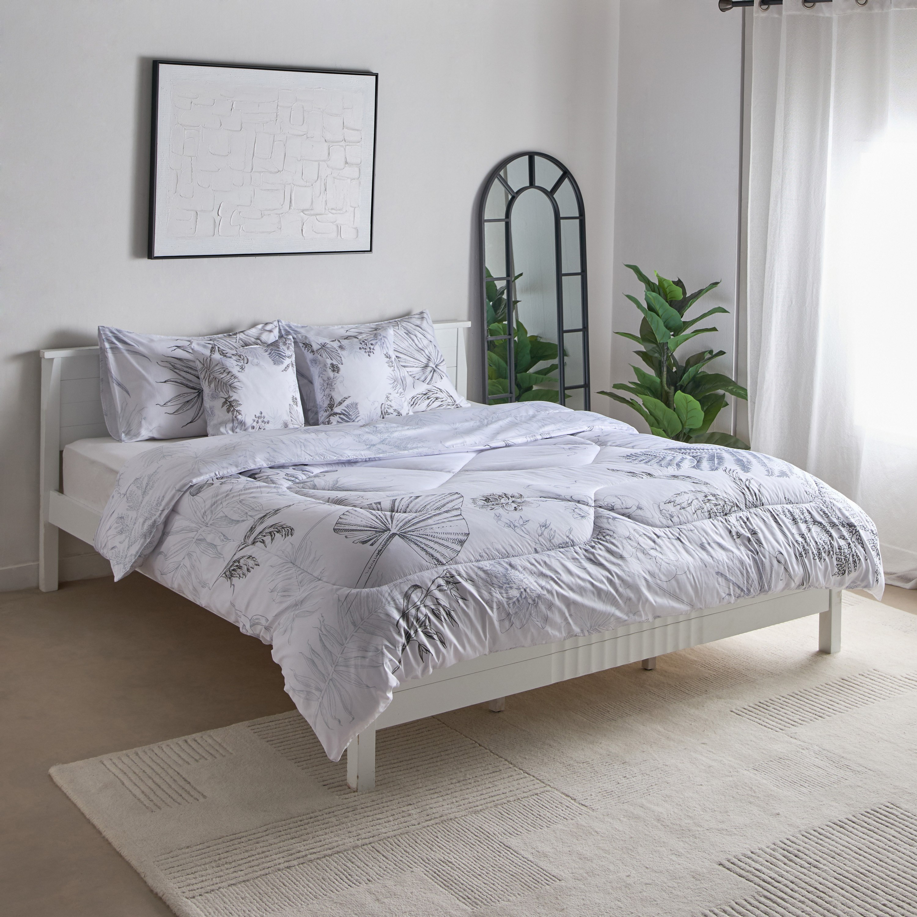 طقم لحاف كينج قطن بطبعات 5 قطع أربور من لافيش- 220x240 سم-hbxhomeware-hbxbedroom-image-2
