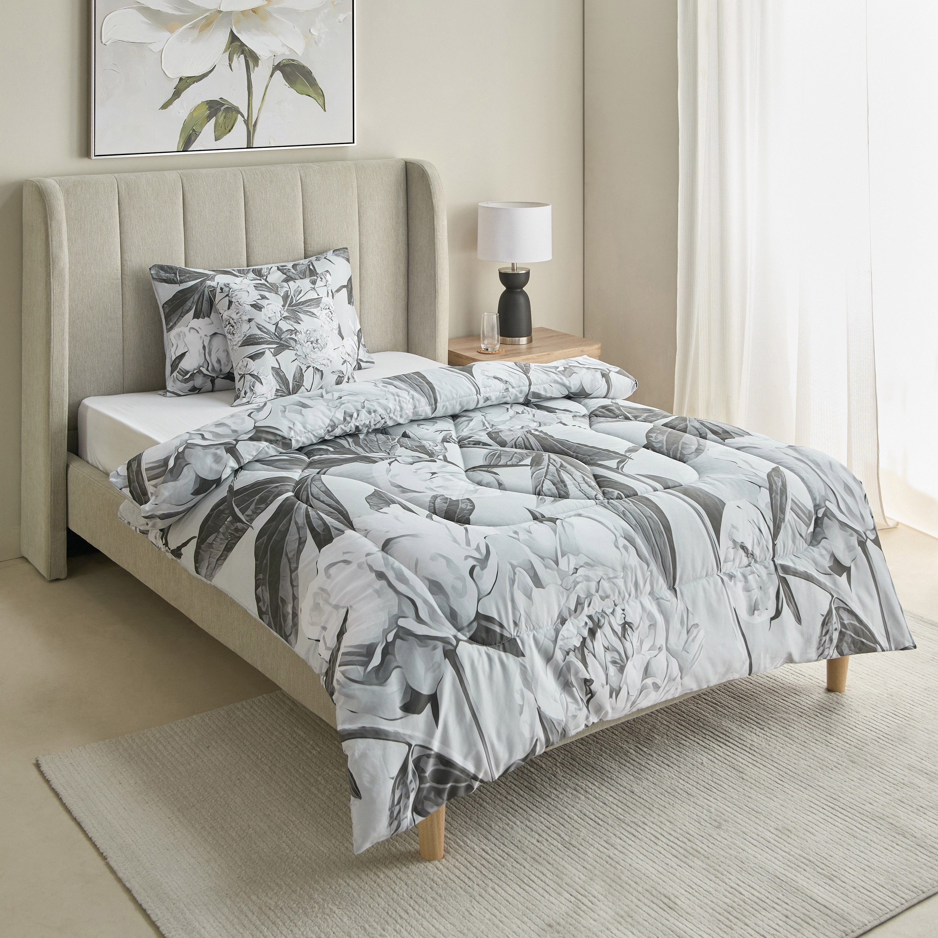 طقم لحاف كينج قطن بطبعات 3 قطع كانوبي من لافيش - 160x220 سم-hbxhomeware-hbxbedroom-image-2