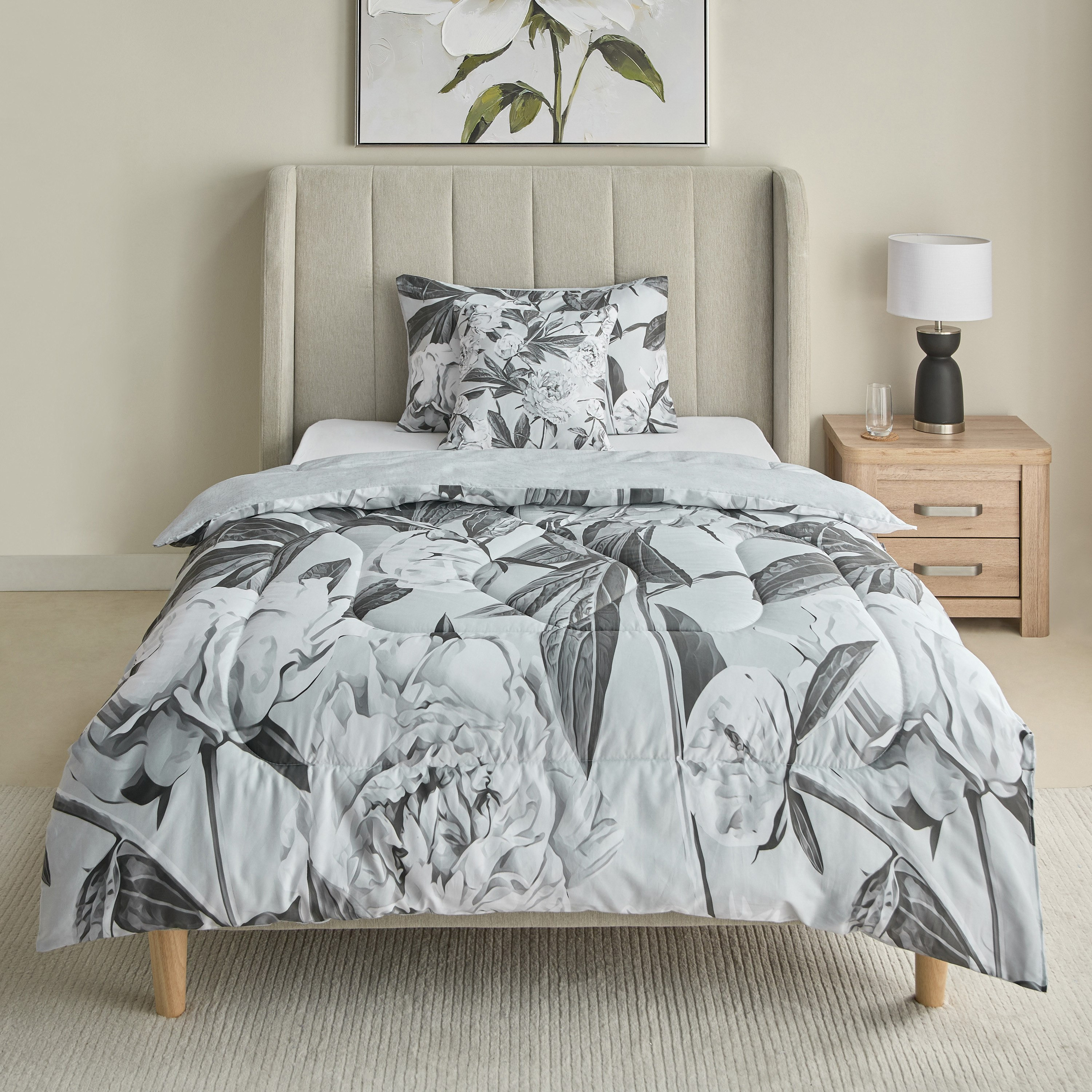طقم لحاف كينج قطن بطبعات 3 قطع كانوبي من لافيش - 160x220 سم-hbxhomeware-hbxbedroom-image-3