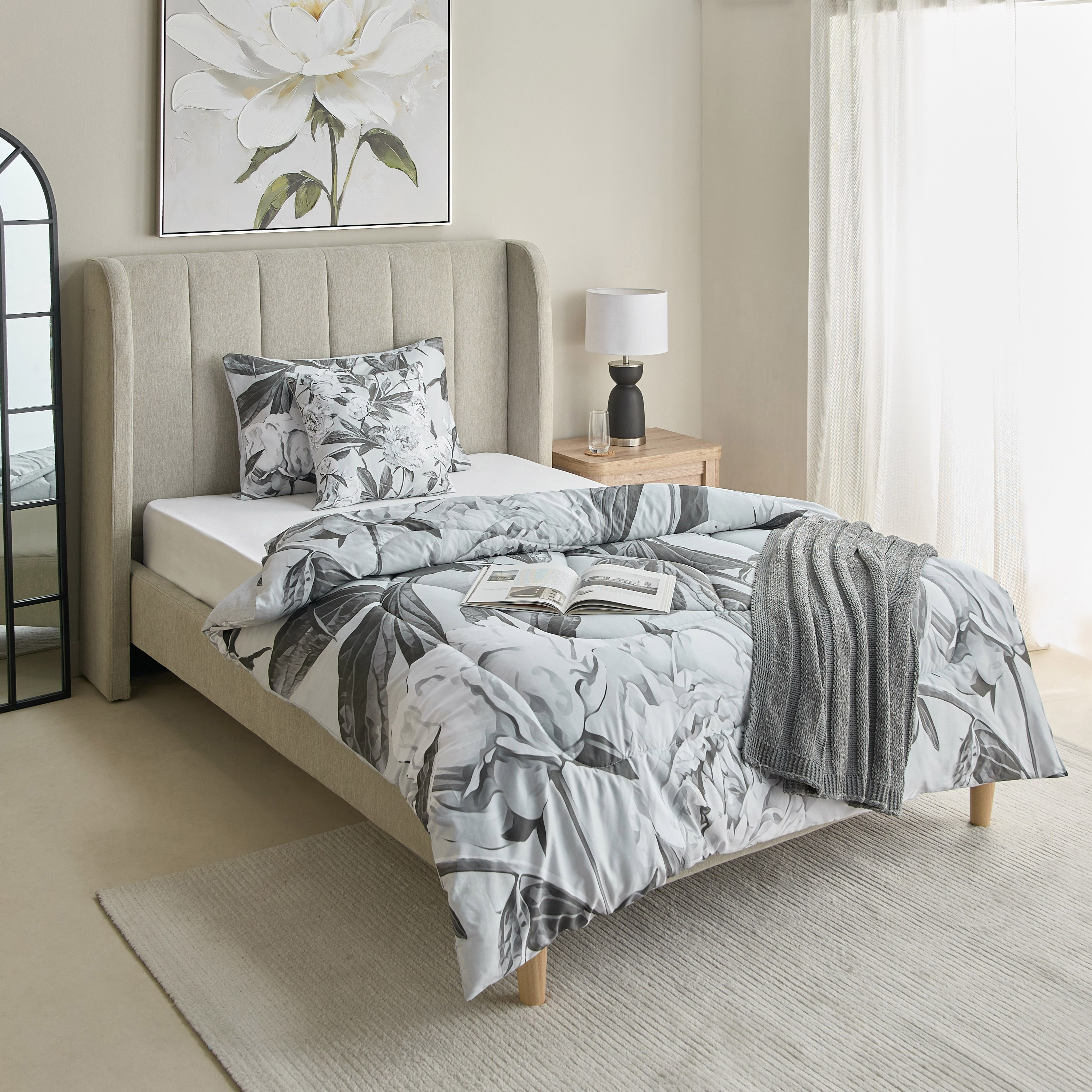 طقم لحاف كينج قطن بطبعات 3 قطع كانوبي من لافيش - 160x220 سم-hbxhomeware-hbxbedroom-image-8