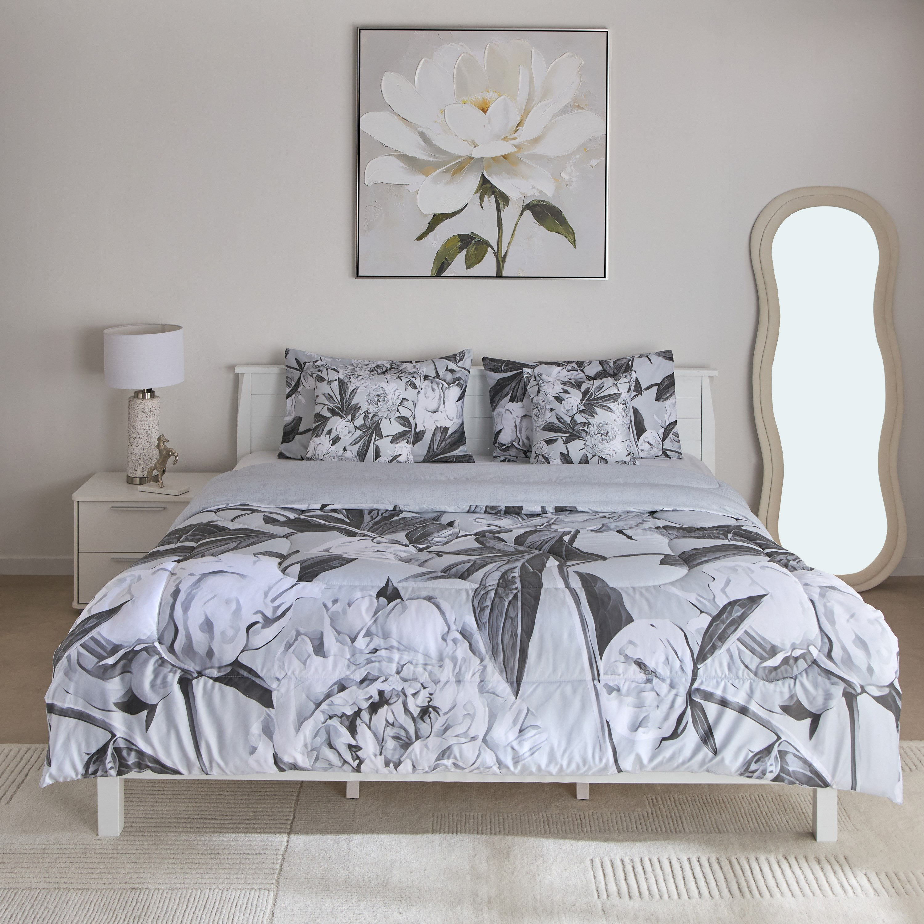 طقم لحاف كينج قطن بطبعات 5 قطع كانوبي من لافيش- 220x240 سم-hbxhomeware-hbxbedroom-image-3
