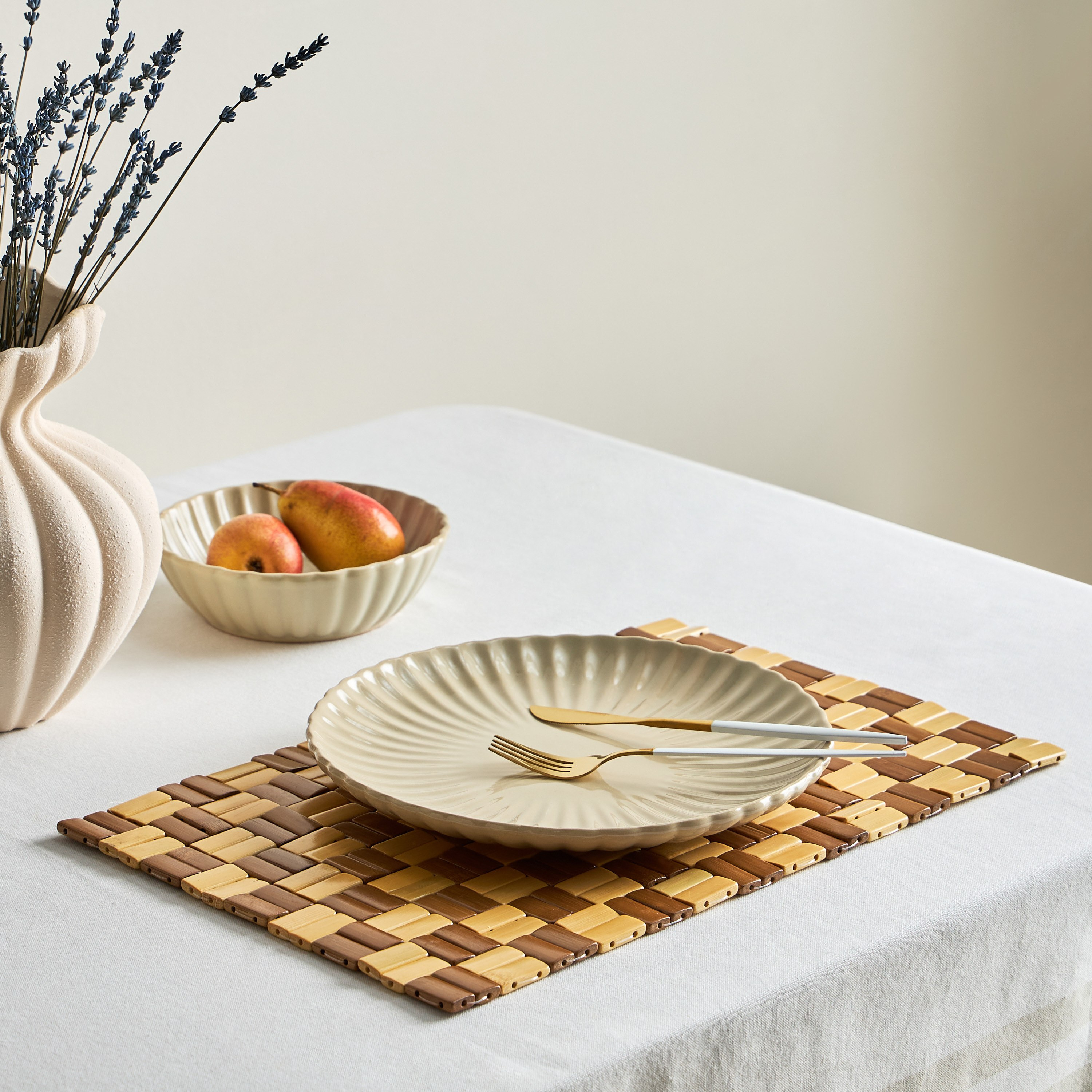 Woodland Bamboo Tile Placemat - 30x45 cm-hbxdecorandfurnishings-homefurnishings-tablelinens-image-4