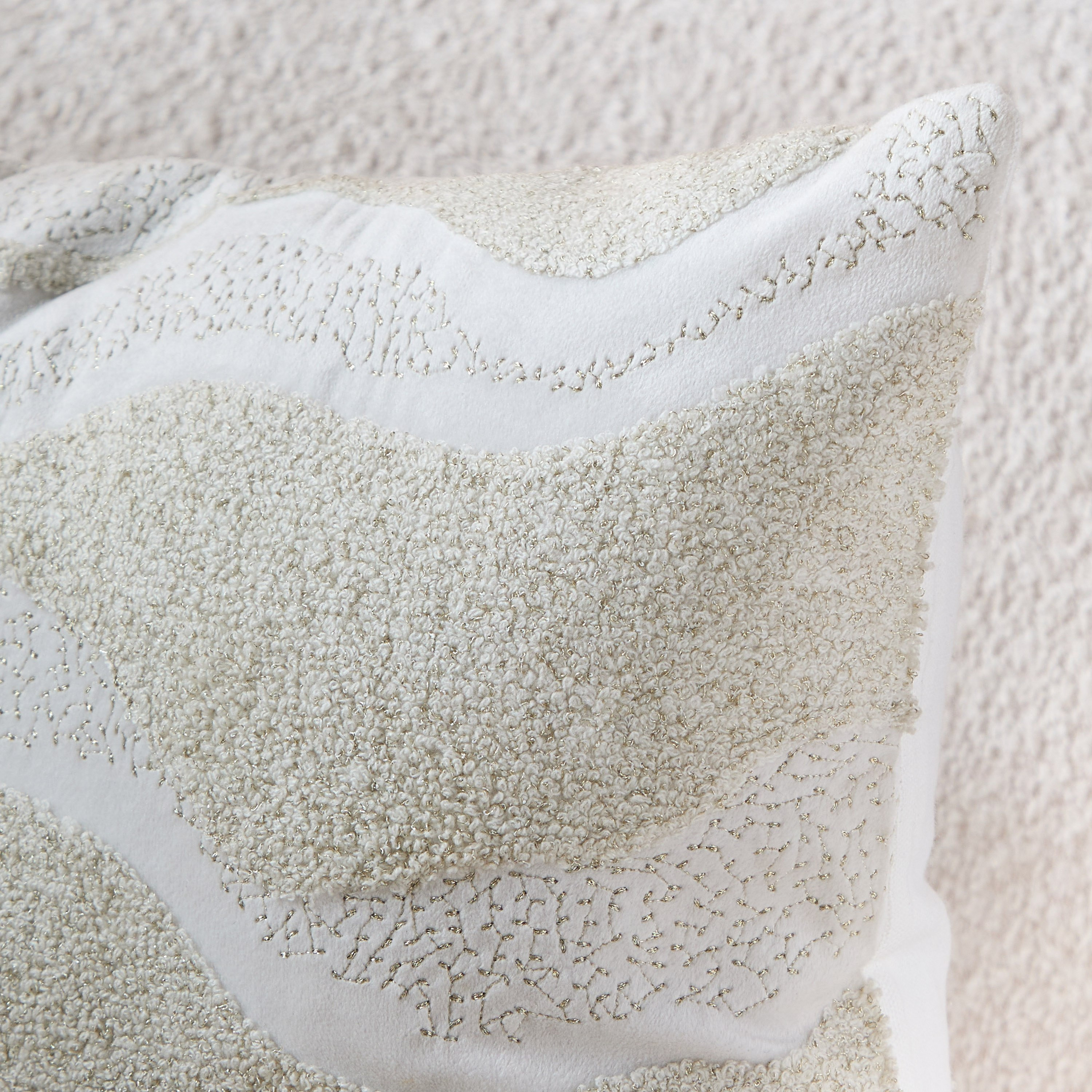 Petra Modern Beaded Filled Cushion - 45x45 cm-hbxhomeware-hbxbedroom-image-2