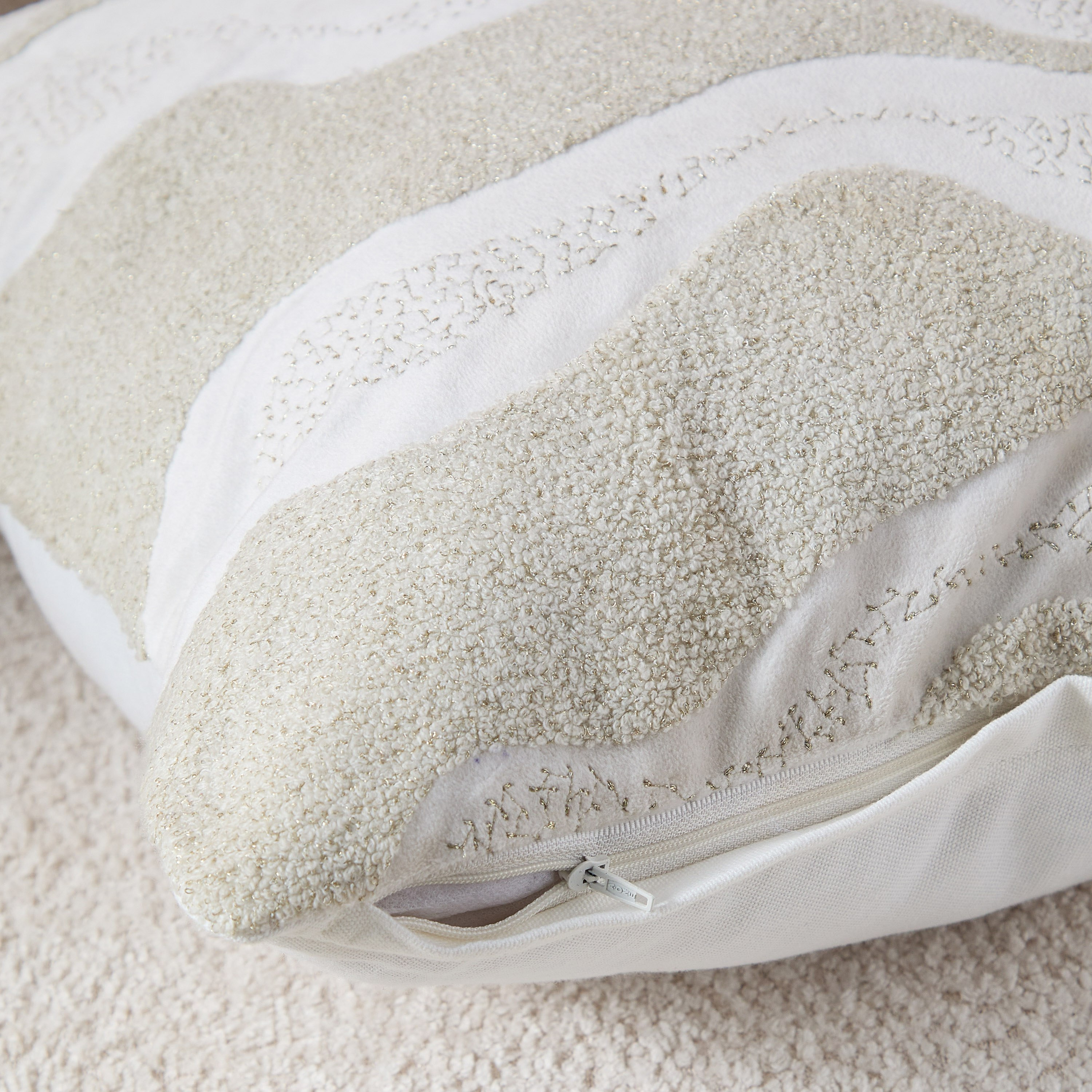 Petra Modern Beaded Filled Cushion - 45x45 cm-hbxhomeware-hbxbedroom-image-3