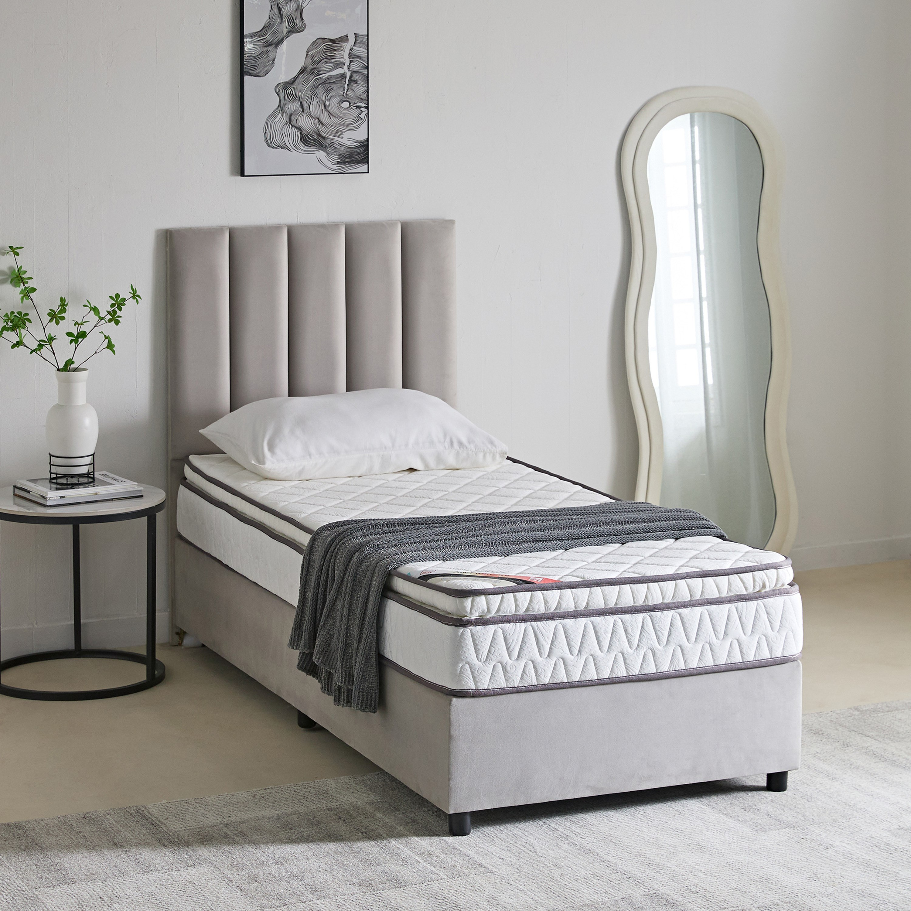 Luno FirmCore Pillow Top Rebonded Foam Single Mattress - 90x200x23 cm-hbxfurniture-bedroom-mattresses-single-image-7